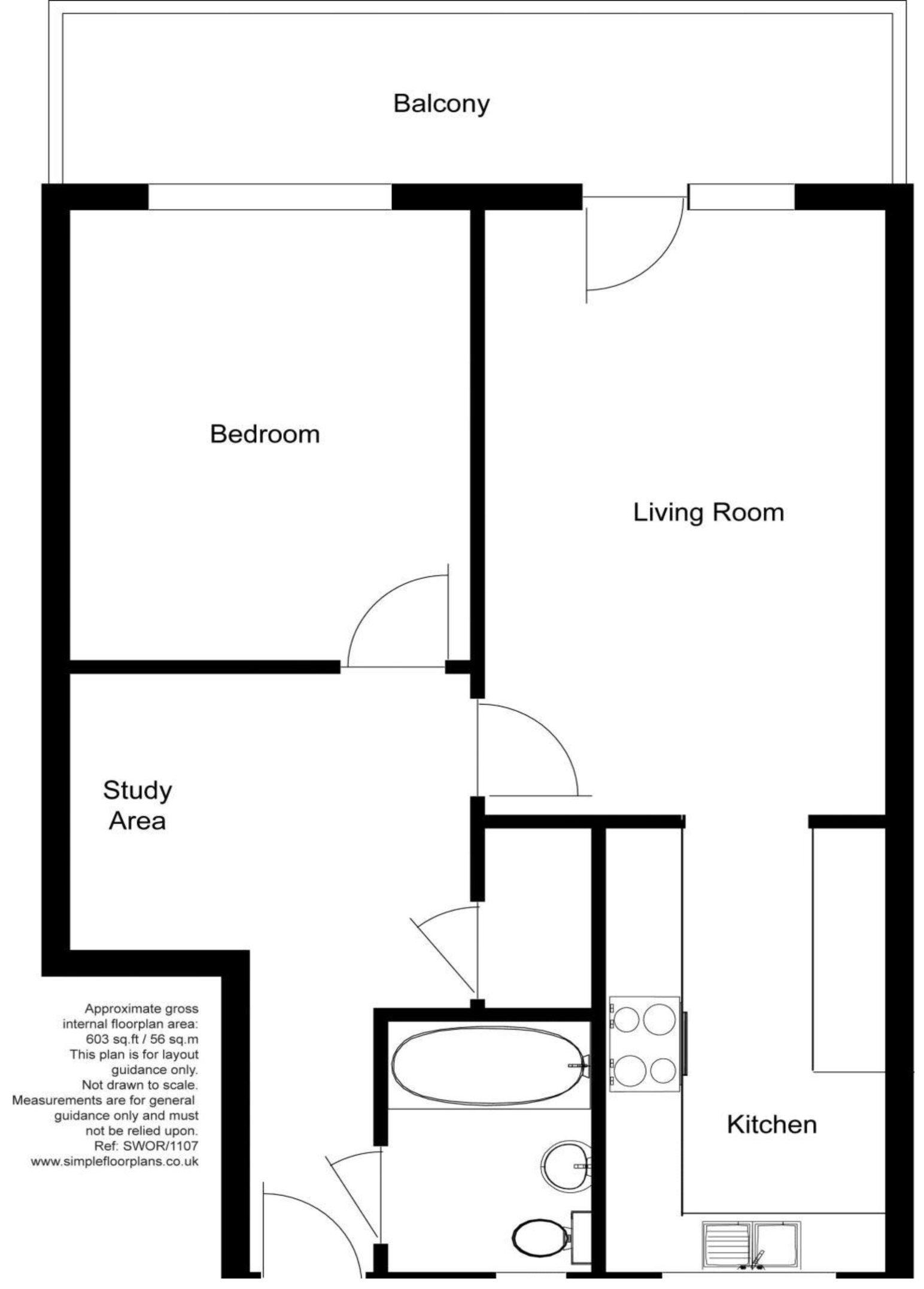 90, Guildford floorplan