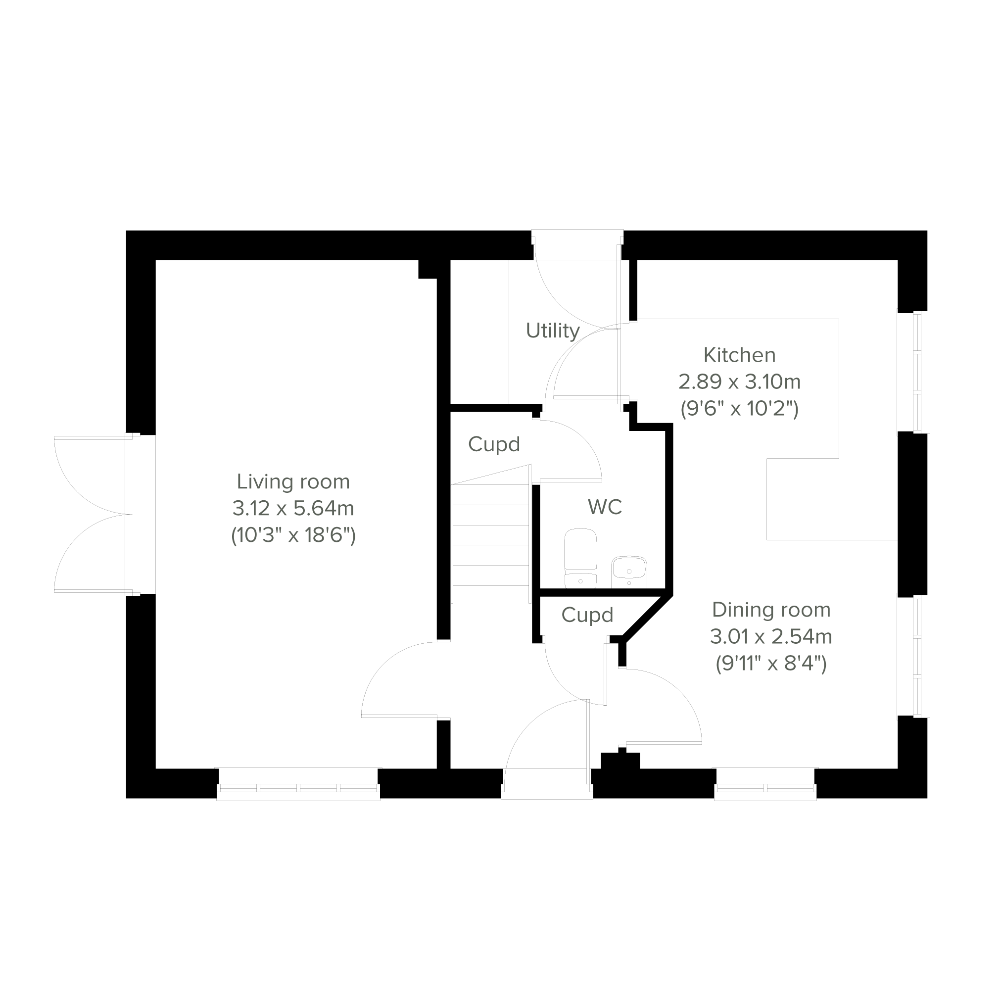 171, Ovington Court, Templetown, Consett, County Durham floorplan
