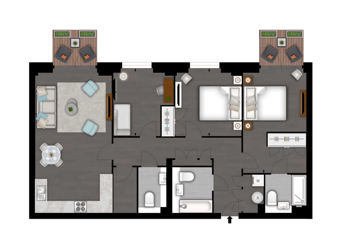 32, Thornes House, Nine Elms floorplan