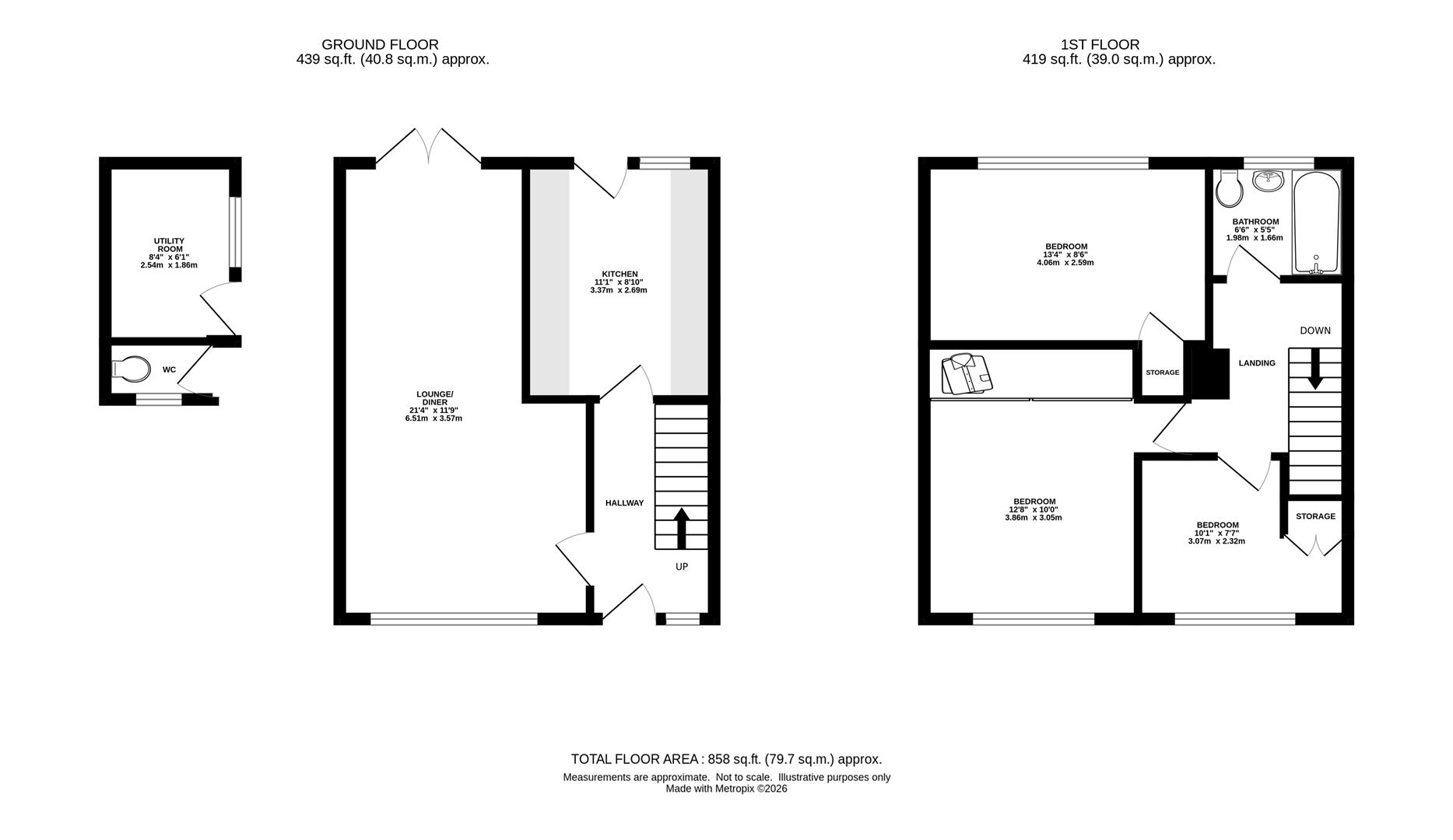 3, Wingfield Close, Brentwood floorplan