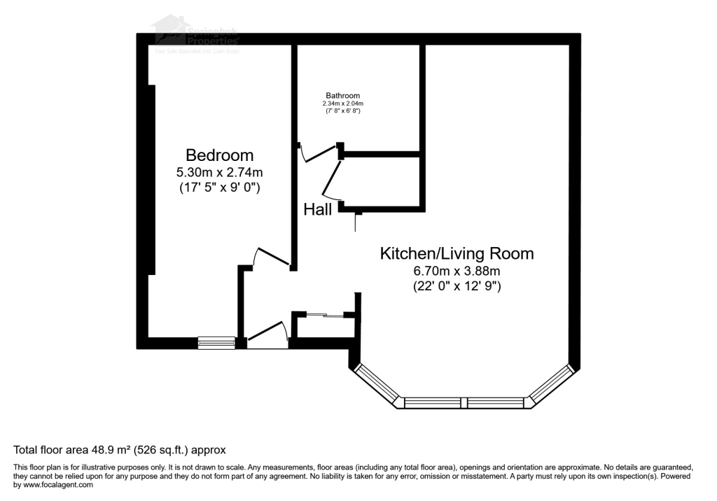 Apartment 3, Corbar Hill House, Buxton floorplan
