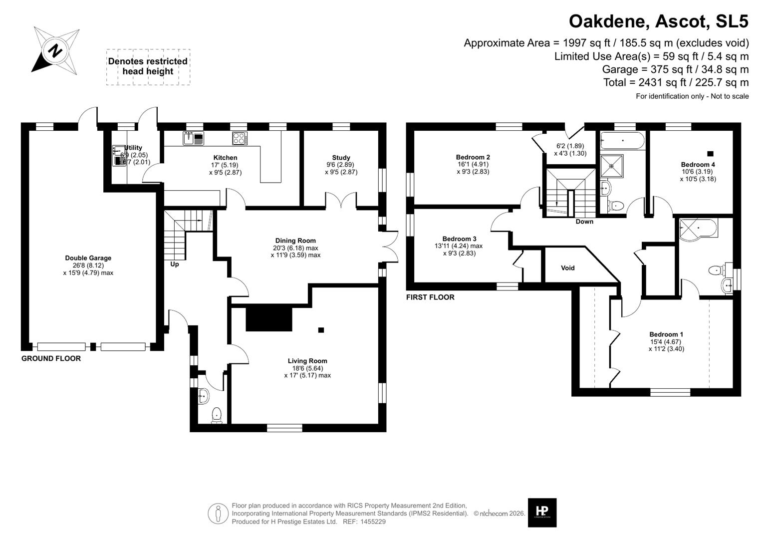 1, Oakdene, Ascot floorplan