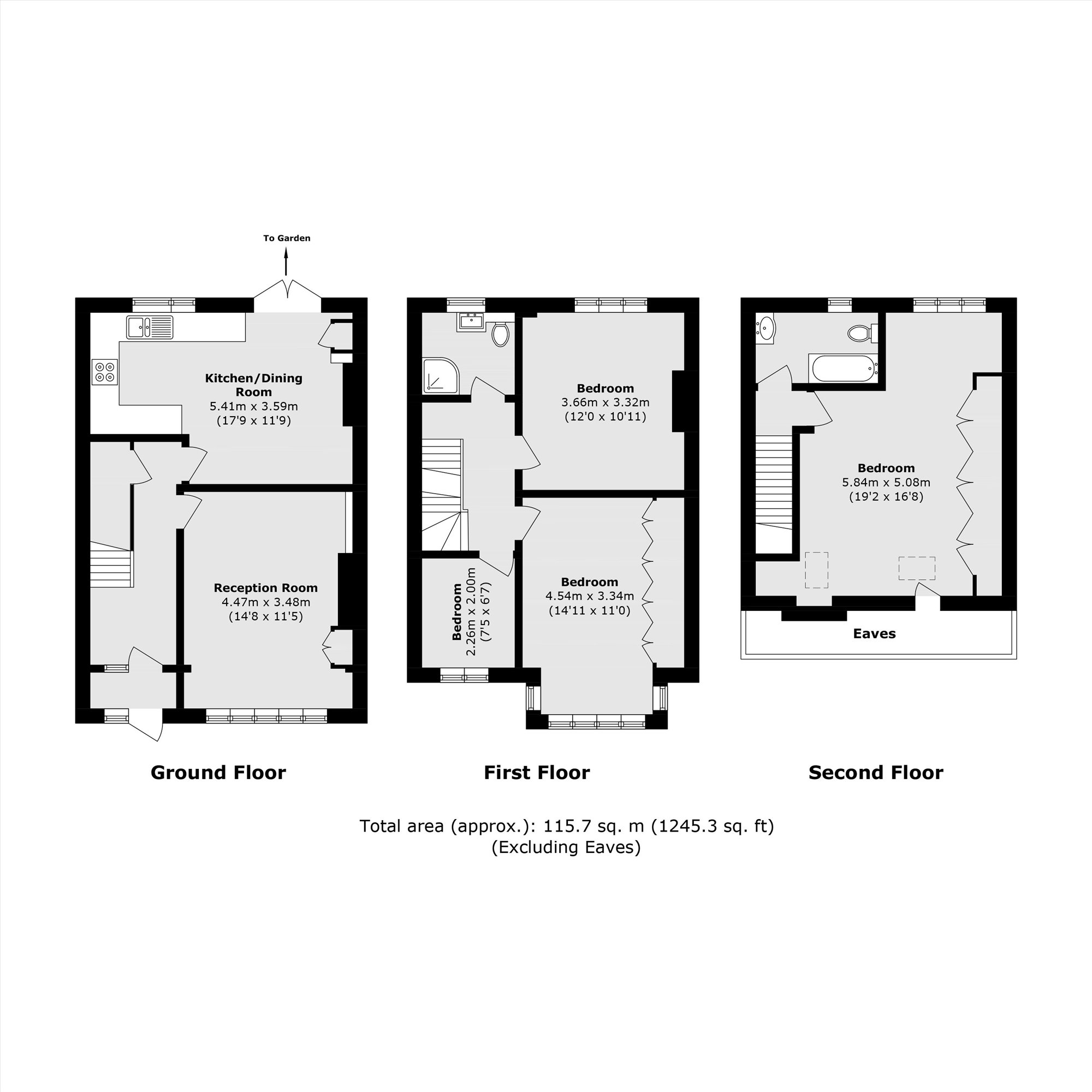 3, Beckway Road, London floorplan