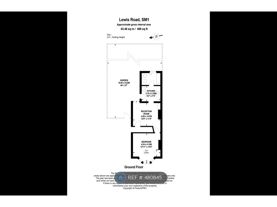 1 Bedrooms Flat to rent in Lewis Road, Sutton SM1