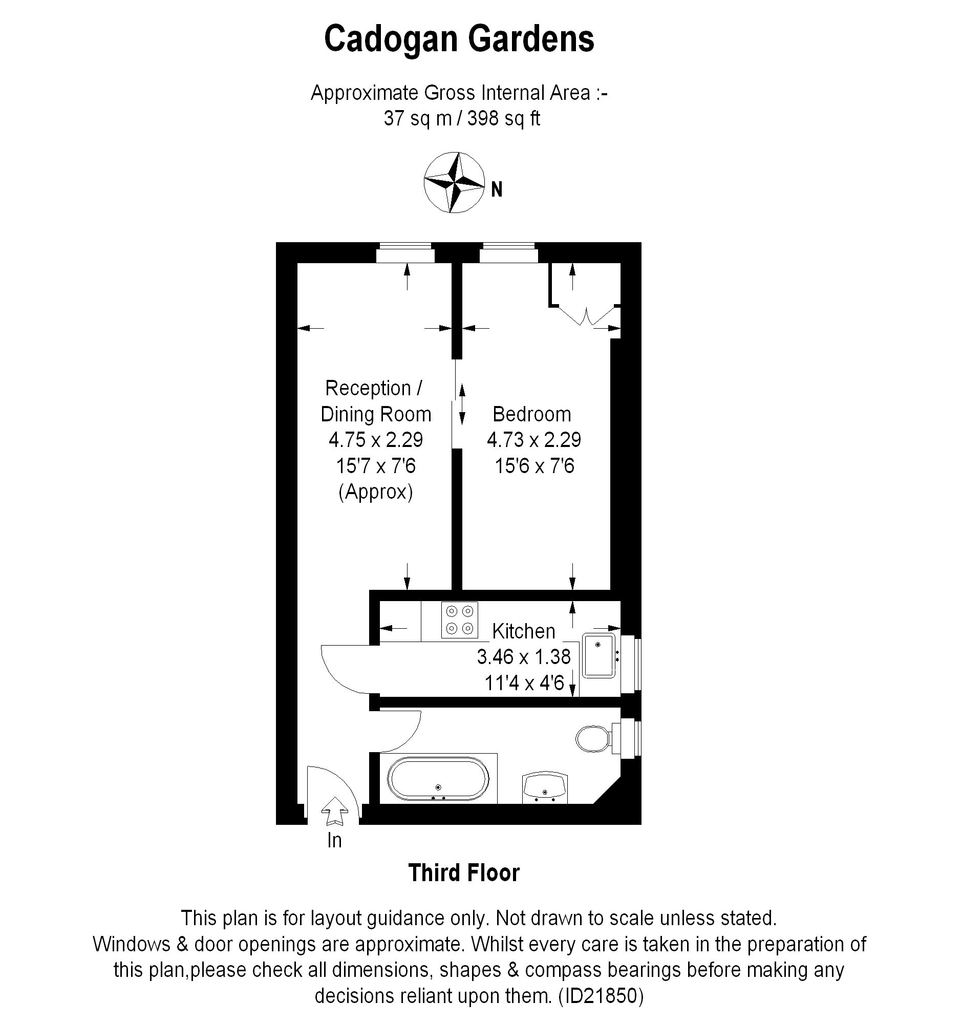 1 Bedrooms Flat to rent in Cadogan Gardens, London SW3