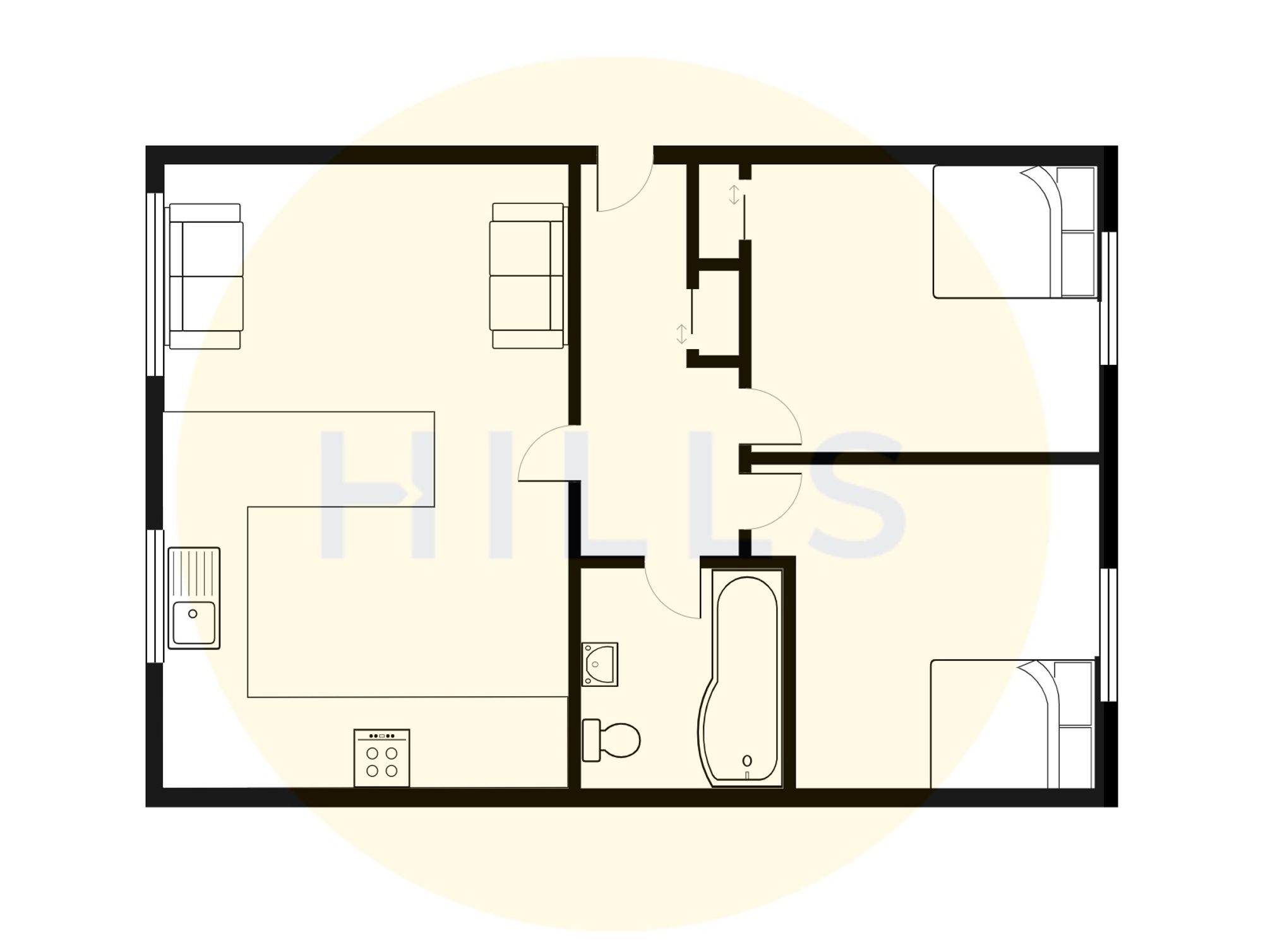 Flat 5, Woodlea, Manchester floorplan