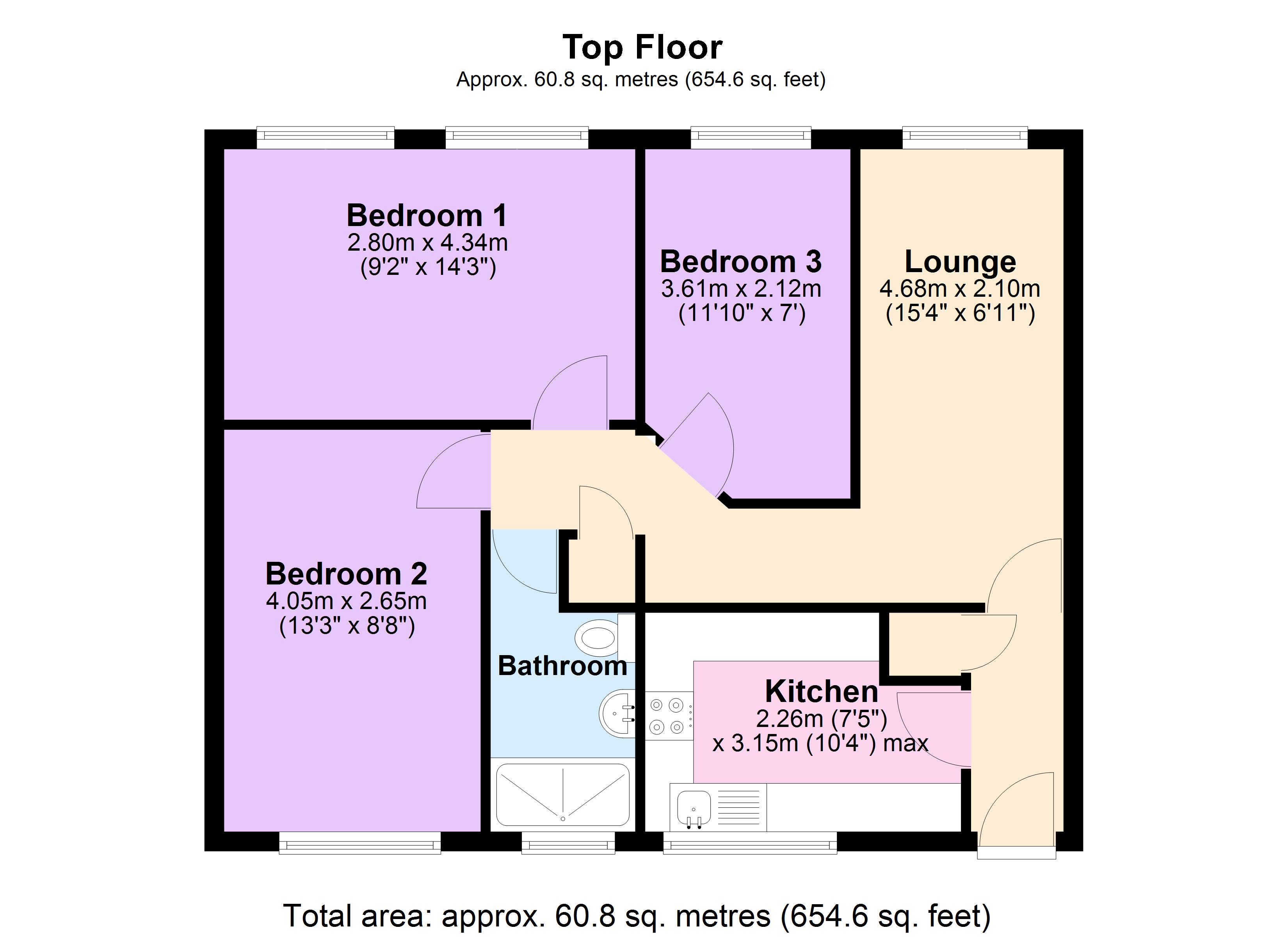 Apartment 67, Elmwood Court, Edgbaston, Birmingham floorplan