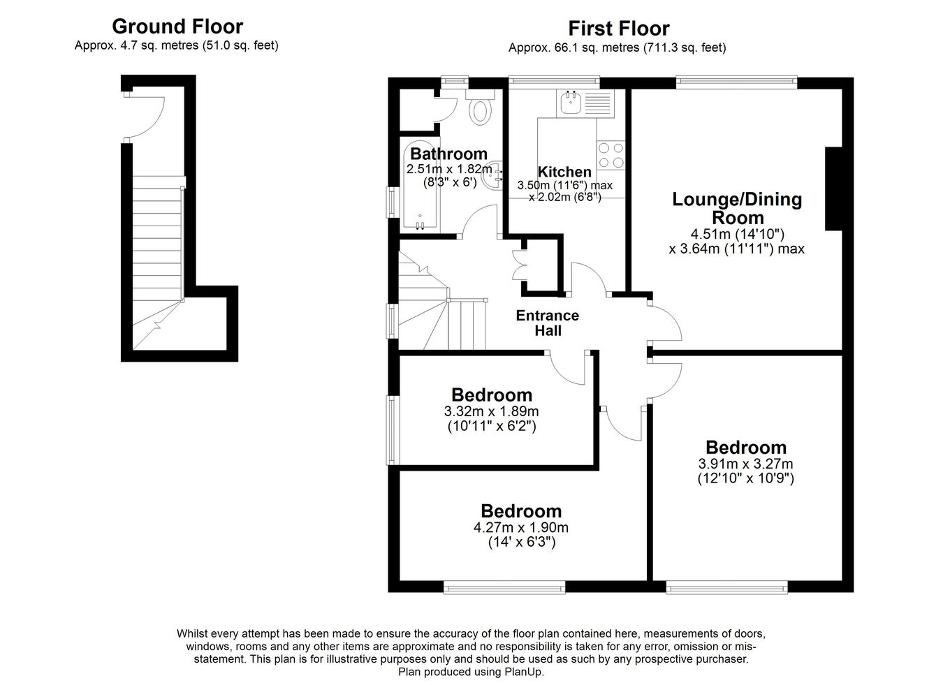 1a, Chilton Way, Dover floorplan