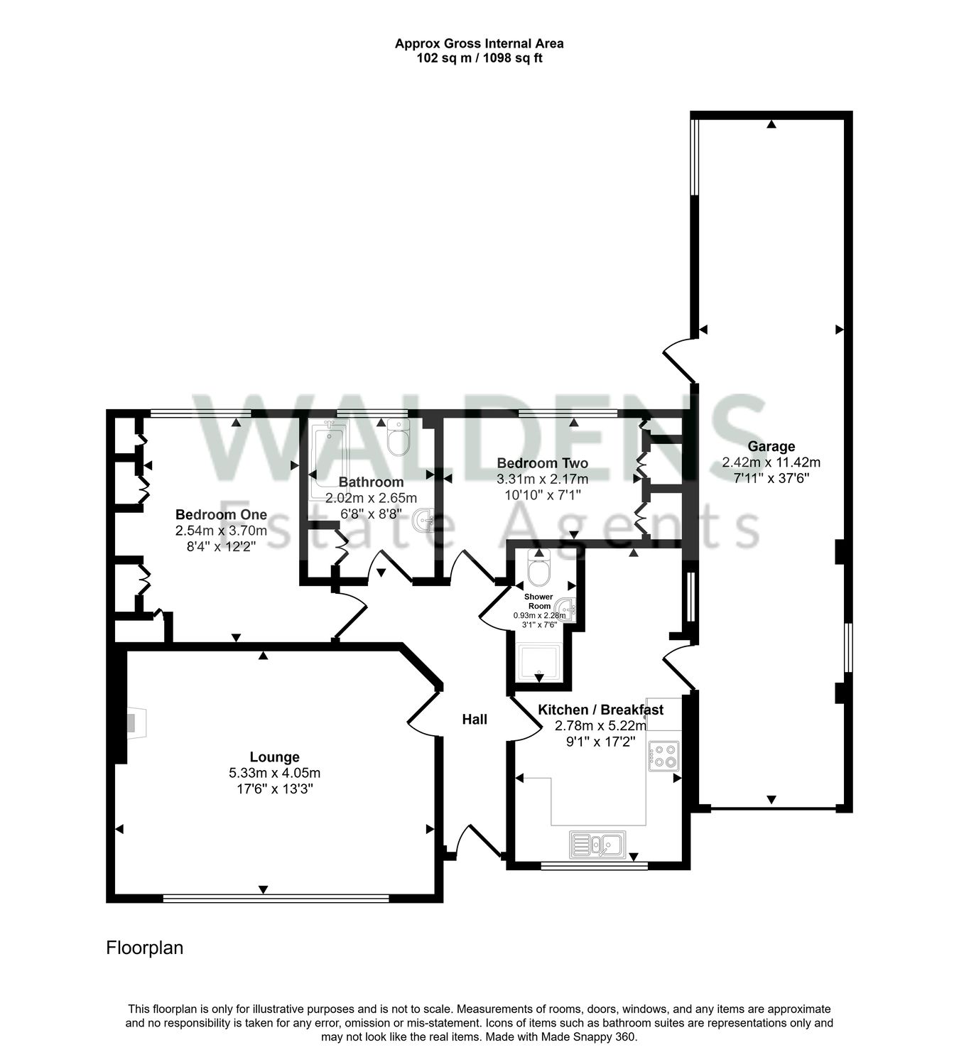 2a, Orchard Street, Bedford floorplan