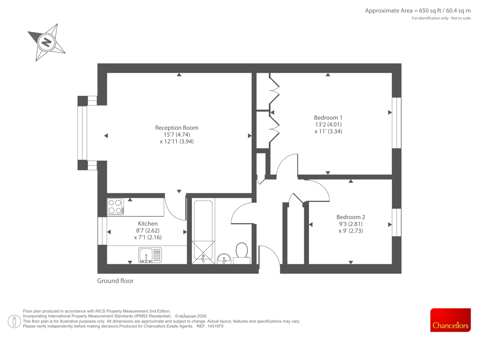 13, Woodlands Close, Oxford floorplan