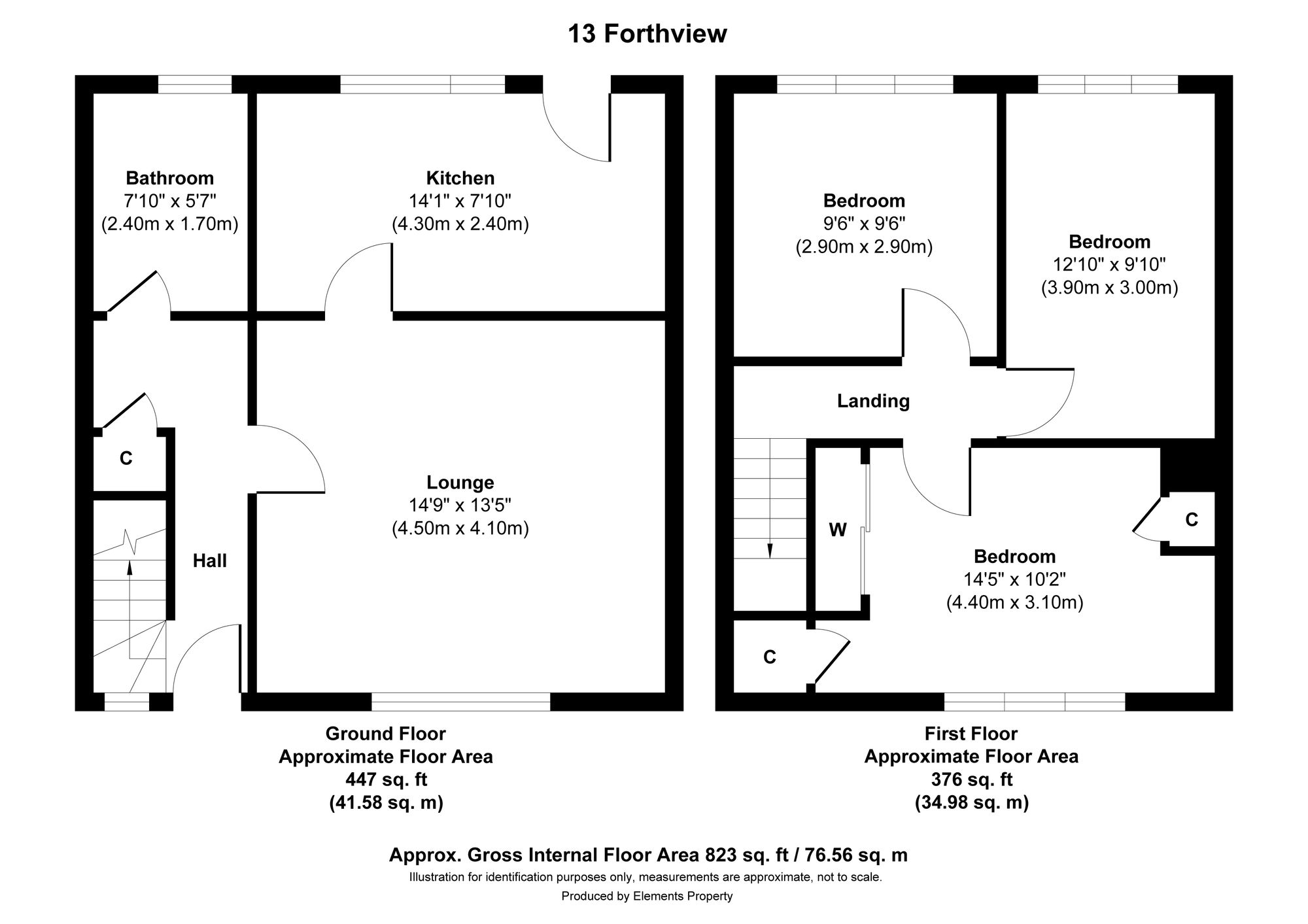 13 Forthview, Stirling floorplan