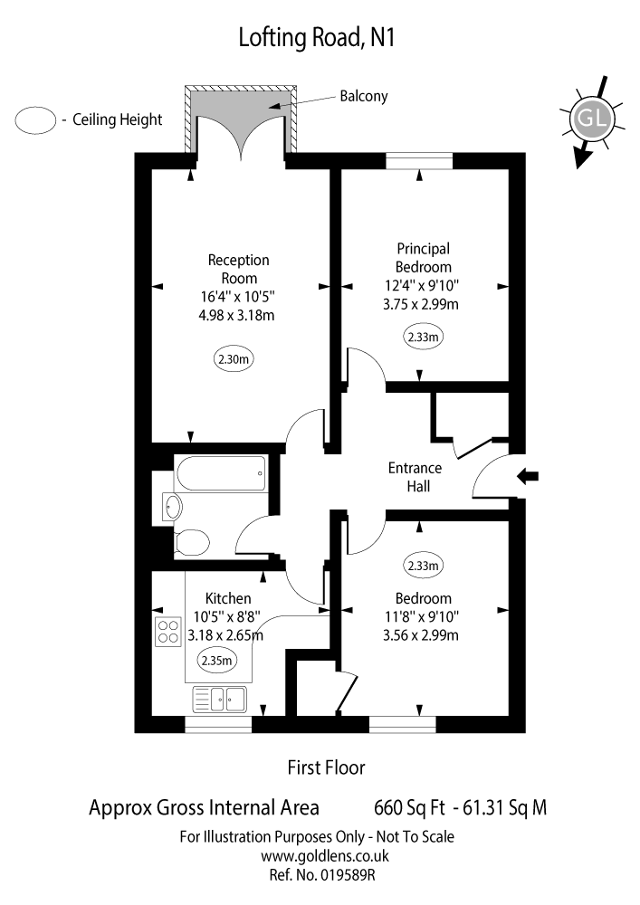 Lofting Road, Barnsbury, London N1, 2 bedroom flat for sale 63779103