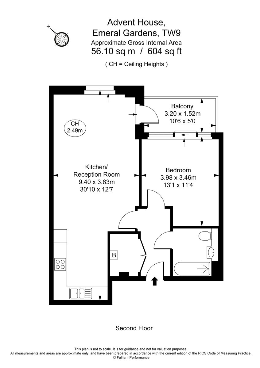 1 Bedrooms Flat to rent in Advent House, Levett Square TW9