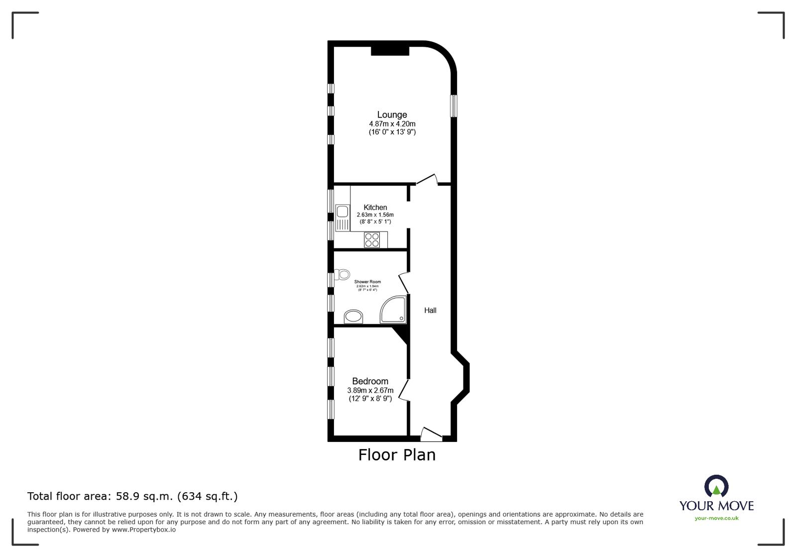 Flat 13 Canwick Hall,, Hall Drive, Lincoln floorplan