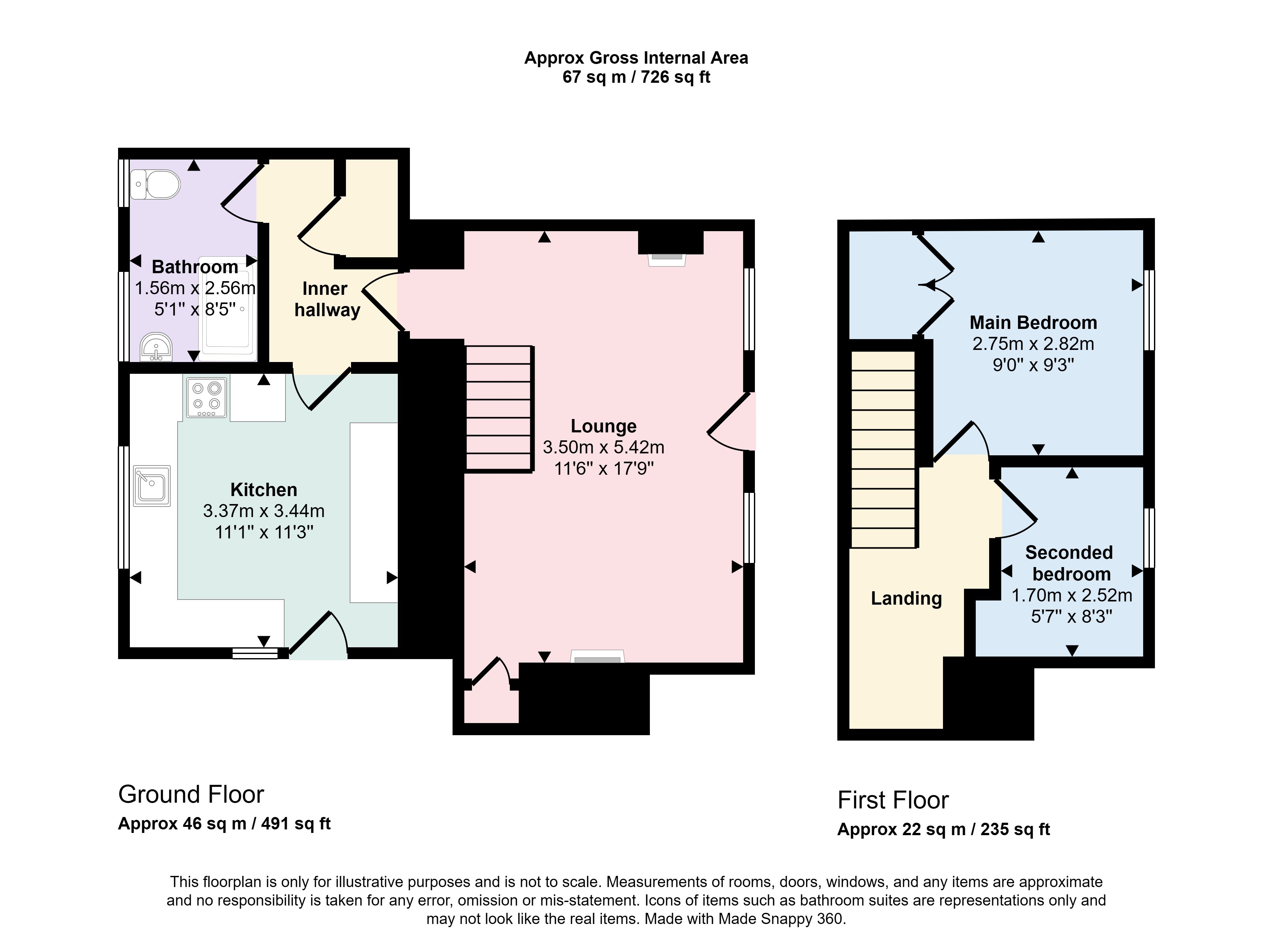 The Cottage,, Rosemelling, Bodmin floorplan