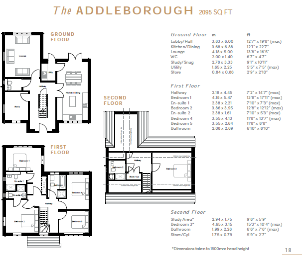 5 Bedrooms Detached house for sale in Addleborough Plot 81 Phase 3, Weavers Beck, Green Lane, Yeadon LS19