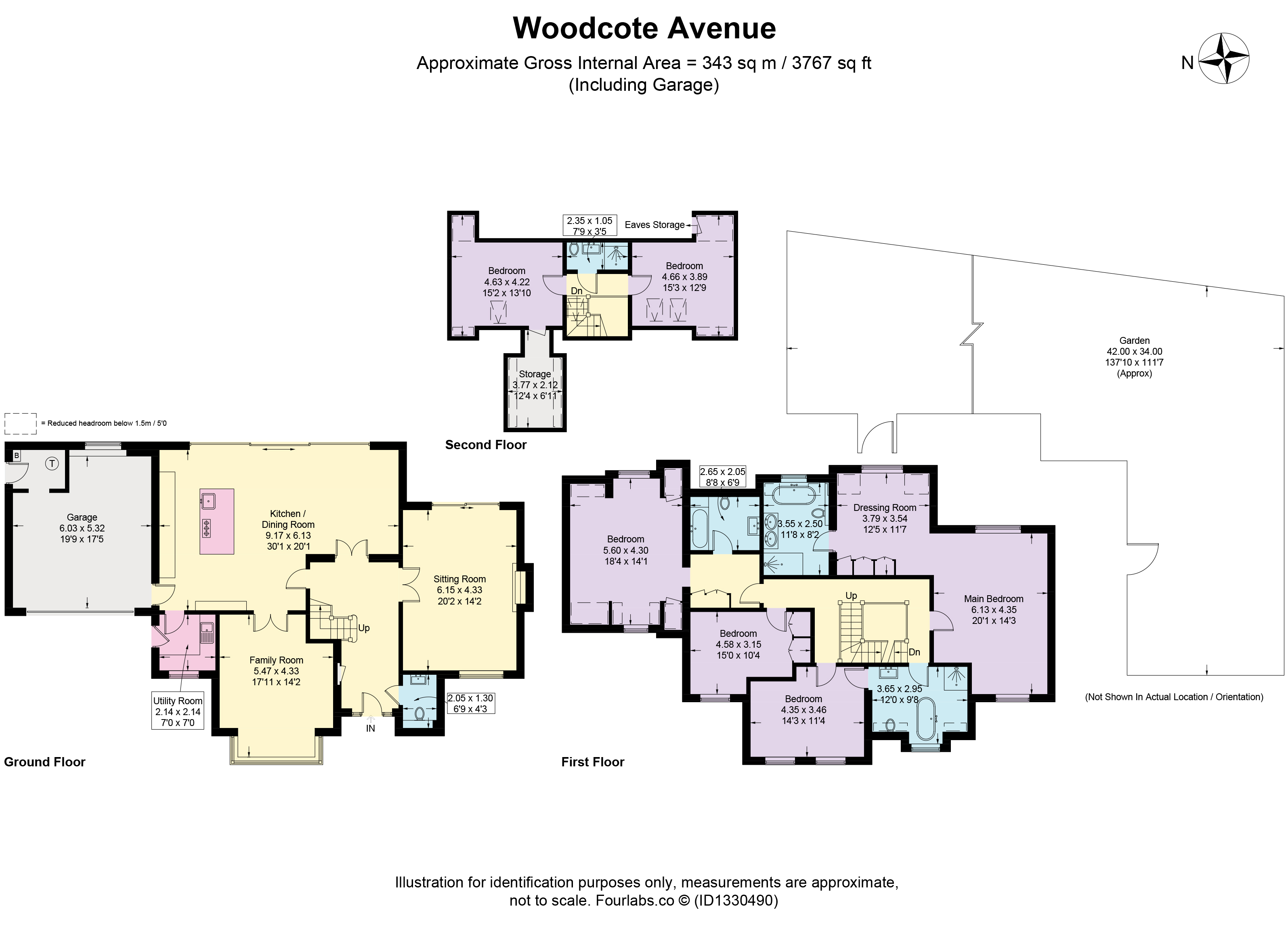 59 Woodcote Avenue, Wallington floorplan