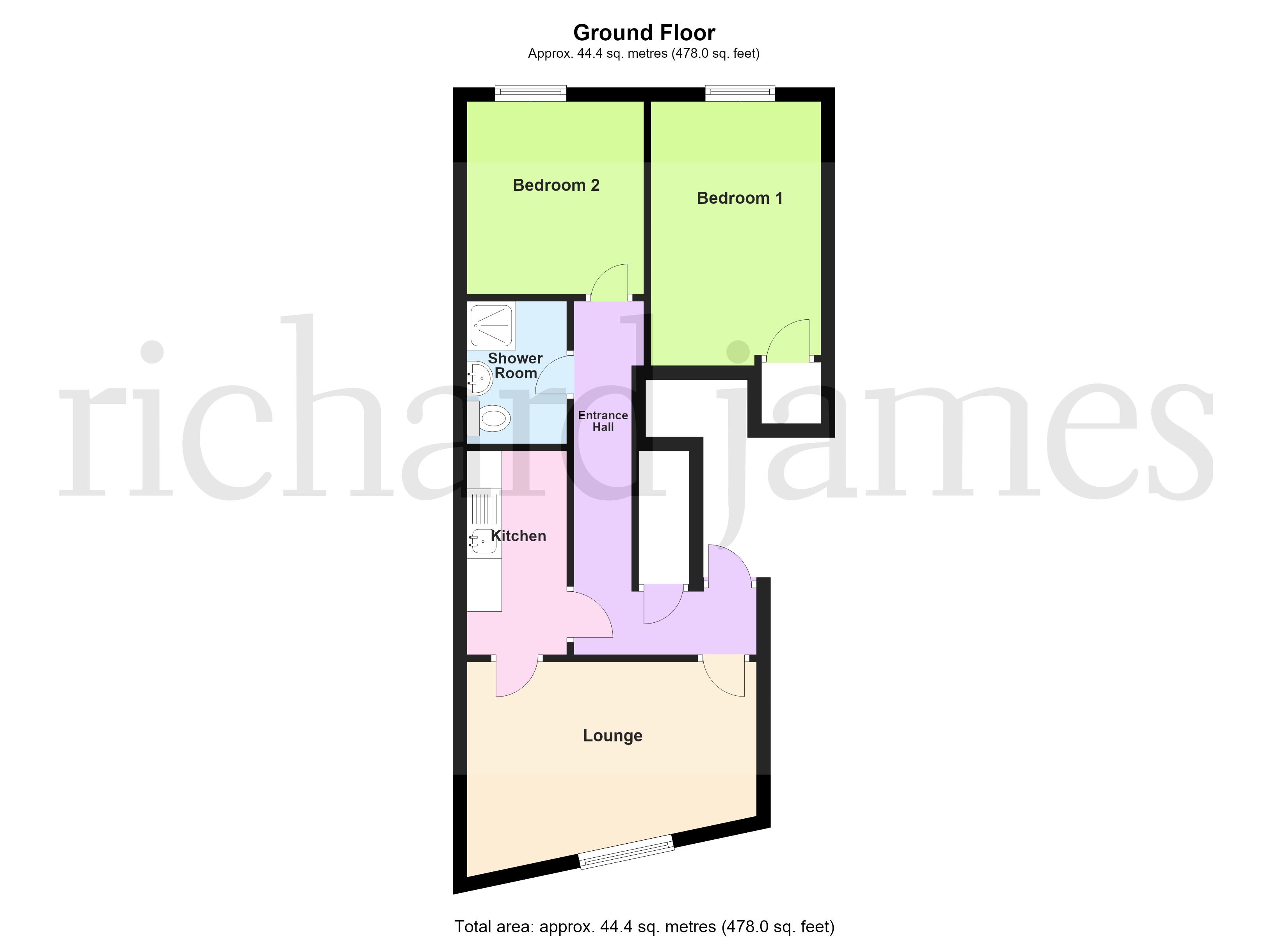Flat 1, 5a, Station Road, Irthlingborough floorplan