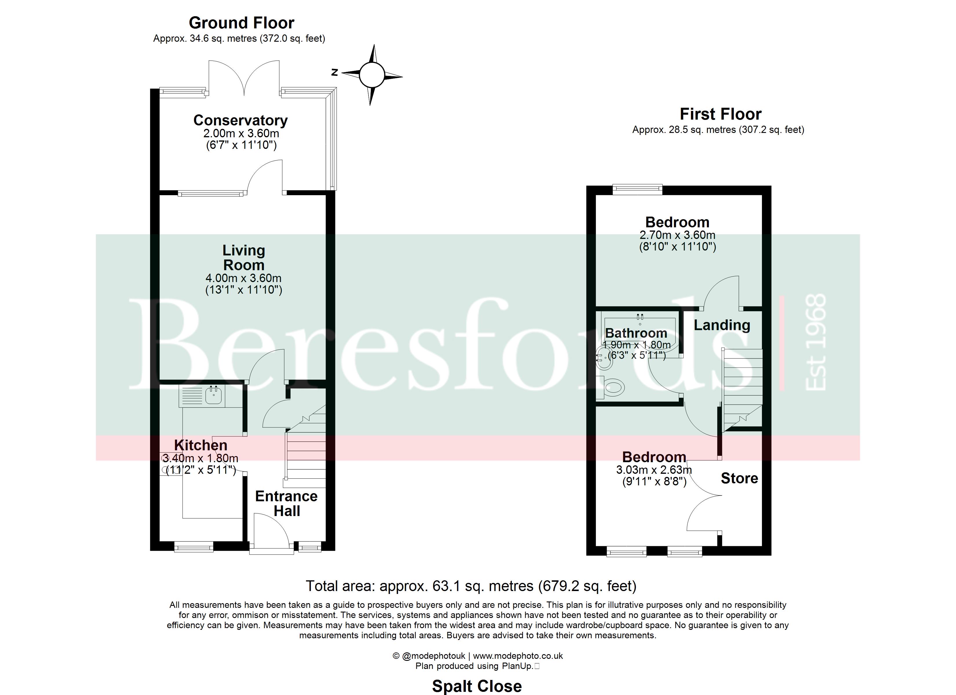 20, Spalt Close, Brentwood floorplan