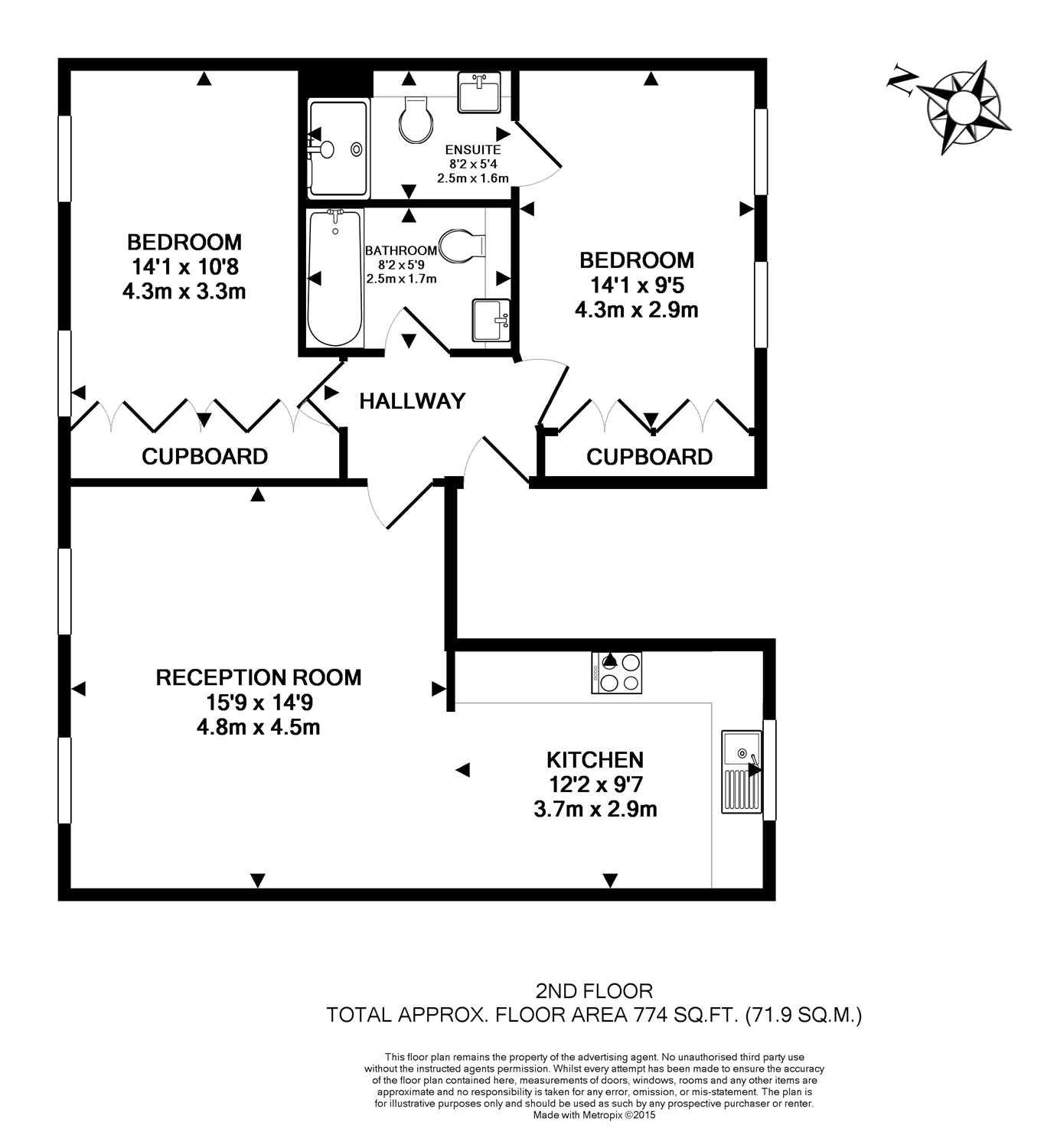 2 Bedrooms Flat to rent in Store Street, Bloomsbury WC1E