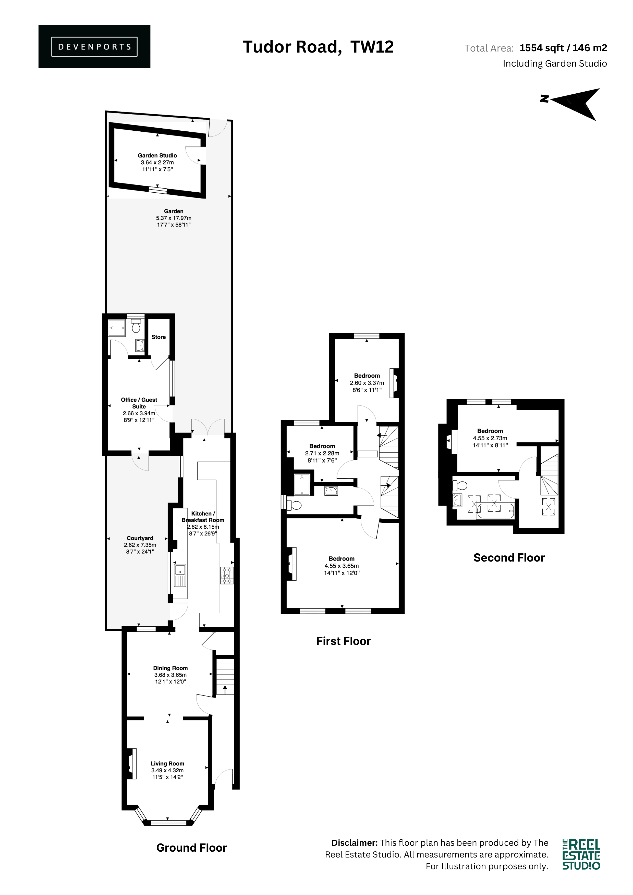 20, Tudor Road, Hampton floorplan