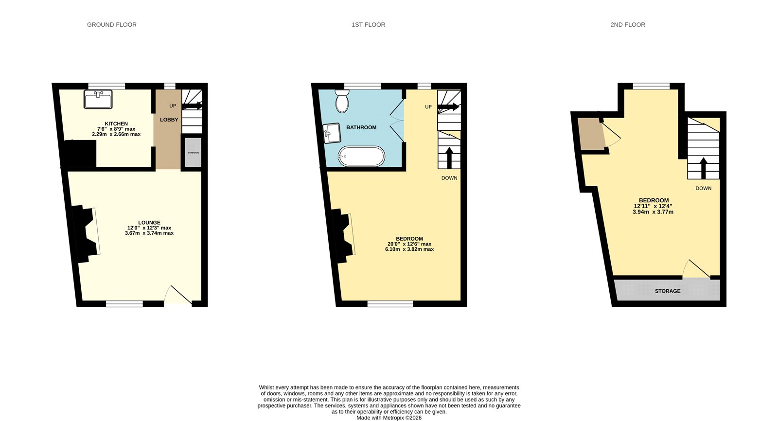 16, Cartway, Shropshire floorplan