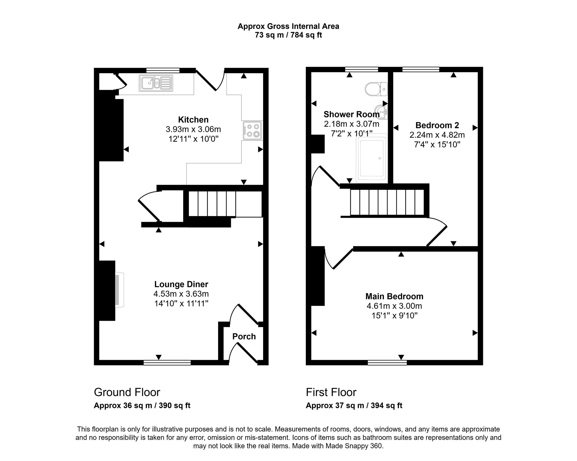 73 Martland Mill Lane, Wigan floorplan