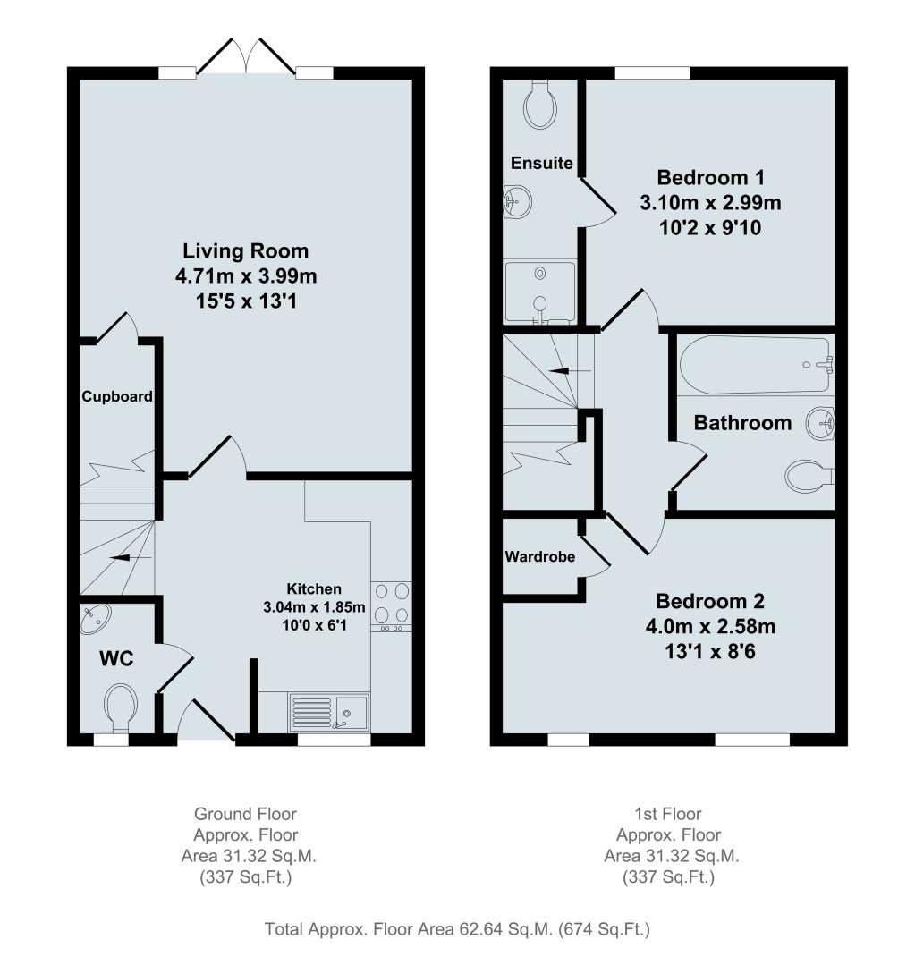 2 Bedrooms  to rent in Damson Drive, Didcot, Oxon OX11