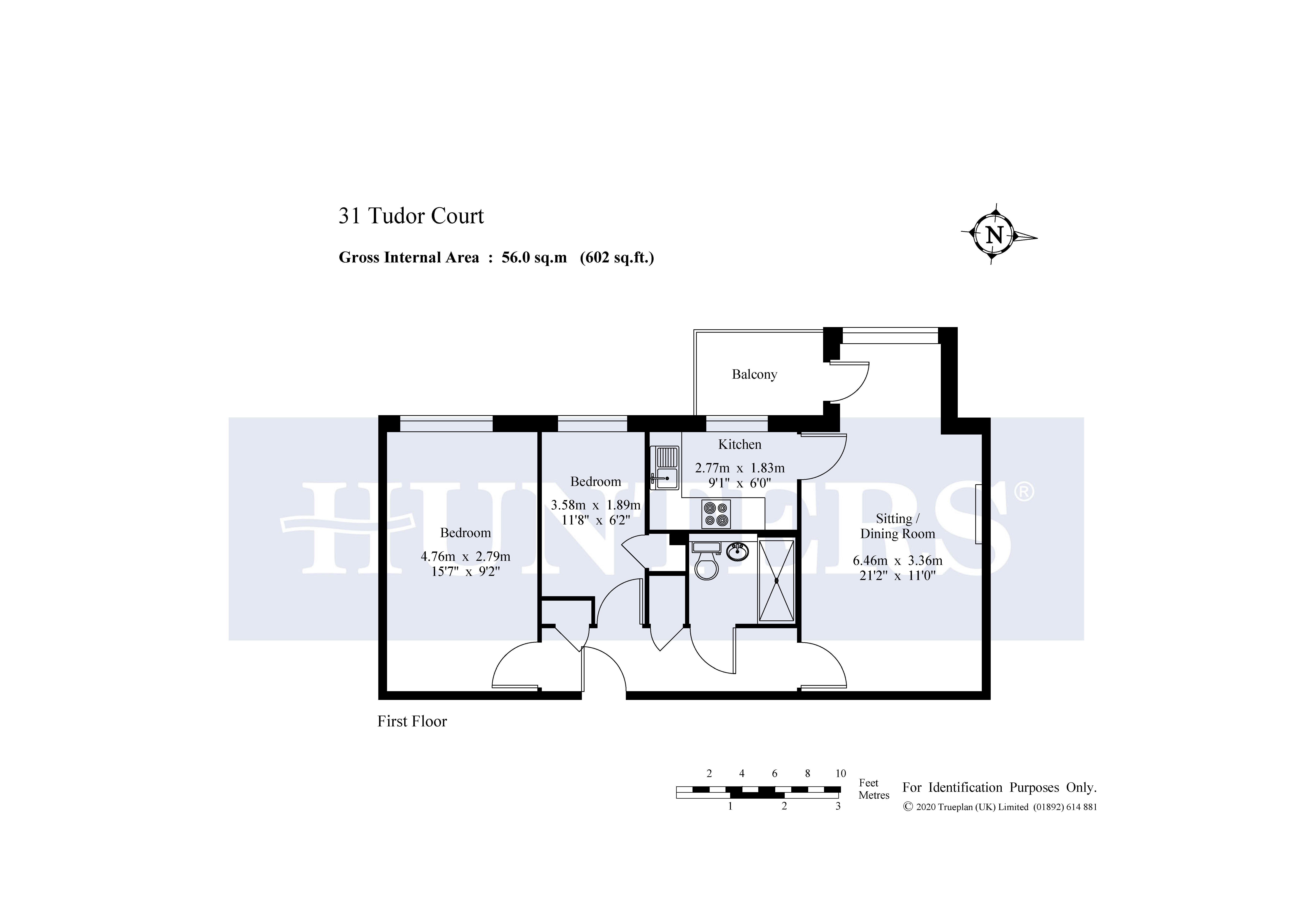 Tudor Court, Hatherley Crescent, Sidcup DA14, 2 bedroom property for
