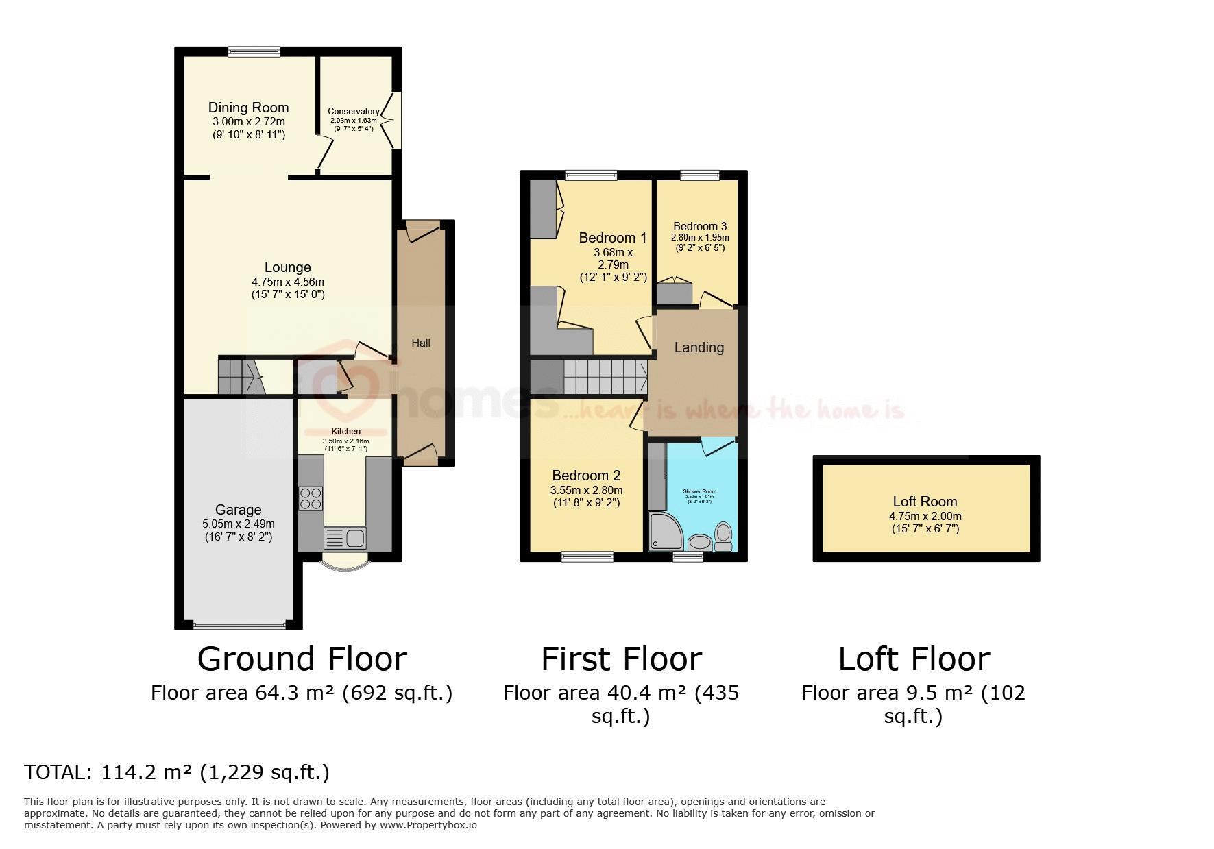 55, Brockhurst Crescent, Walsall floorplan