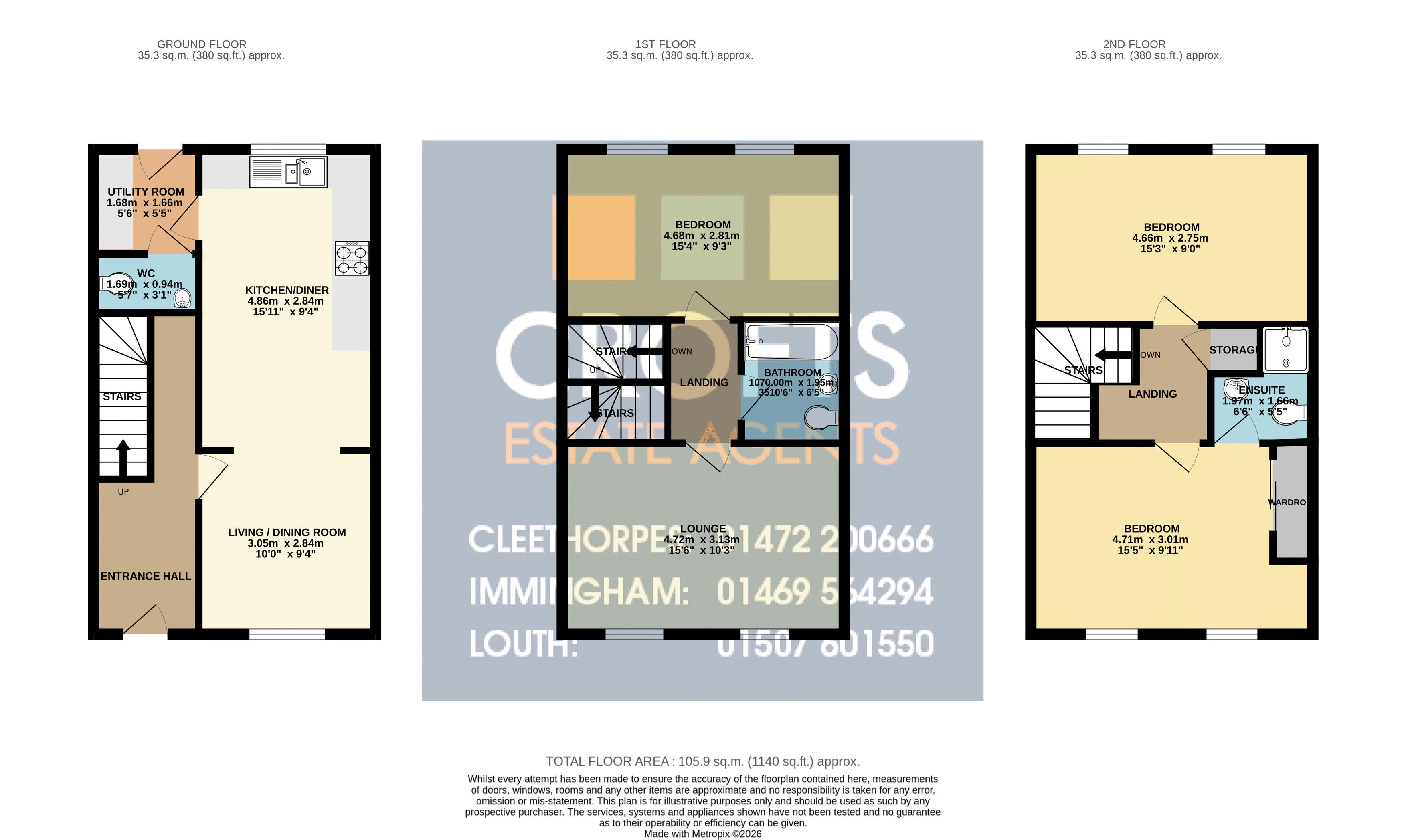 5, Charles Street, Louth floorplan