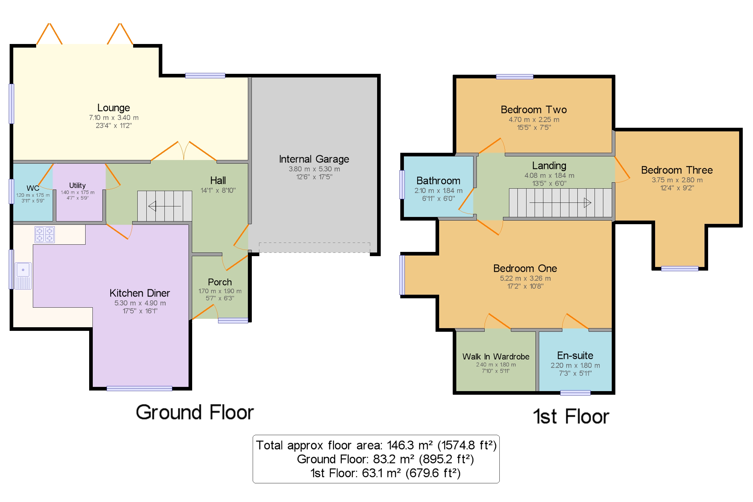 Elnor Lane, High Peak floorplan