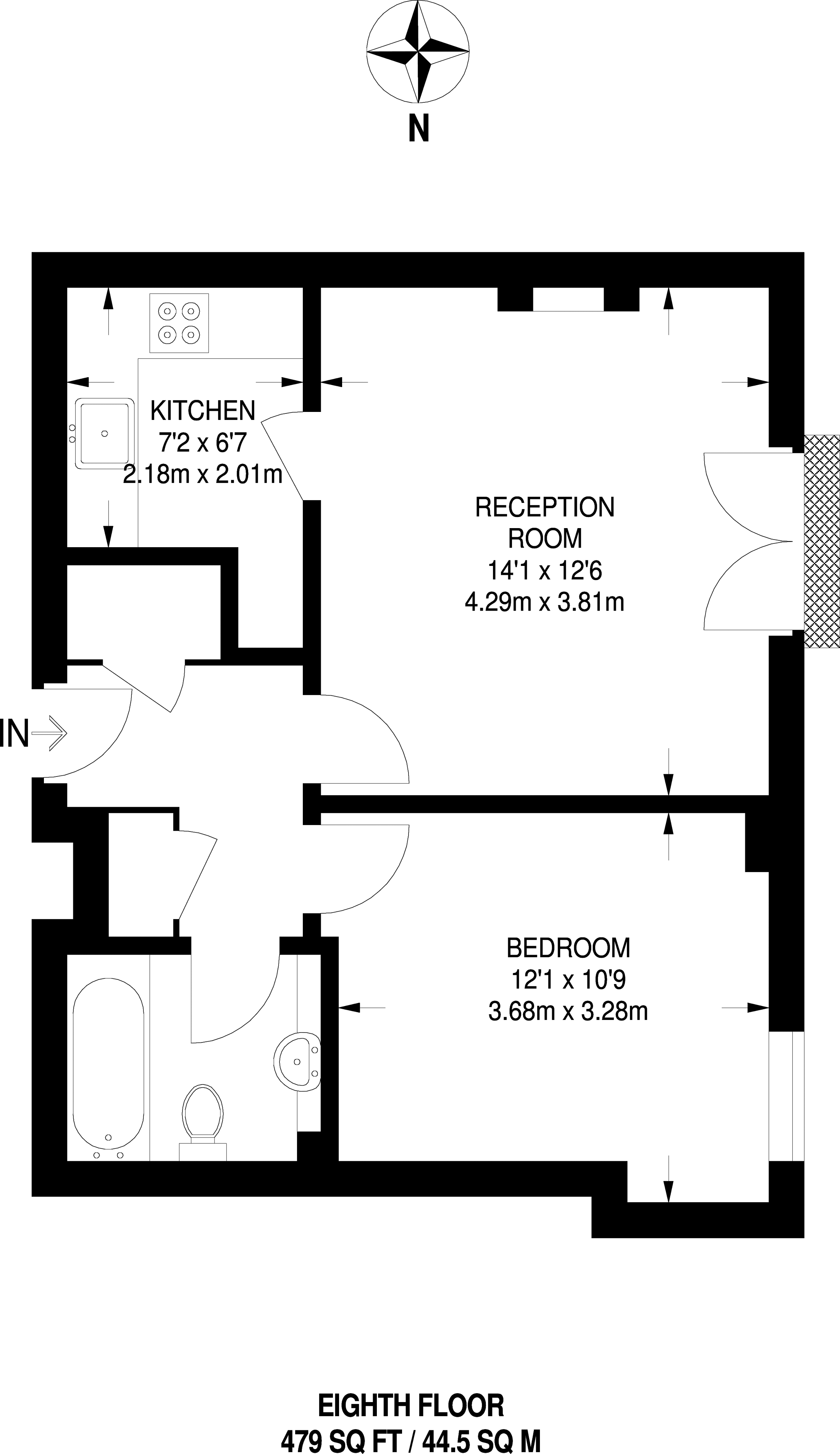 1 Bedrooms Flat for sale in High Street, Hounslow TW3