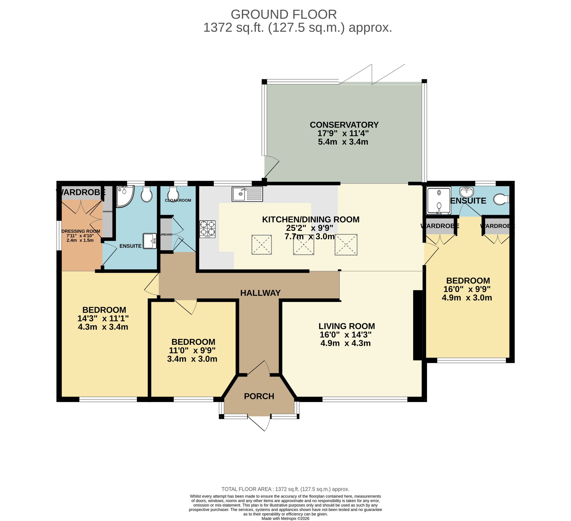 2 Manor Drive, Taunton floorplan