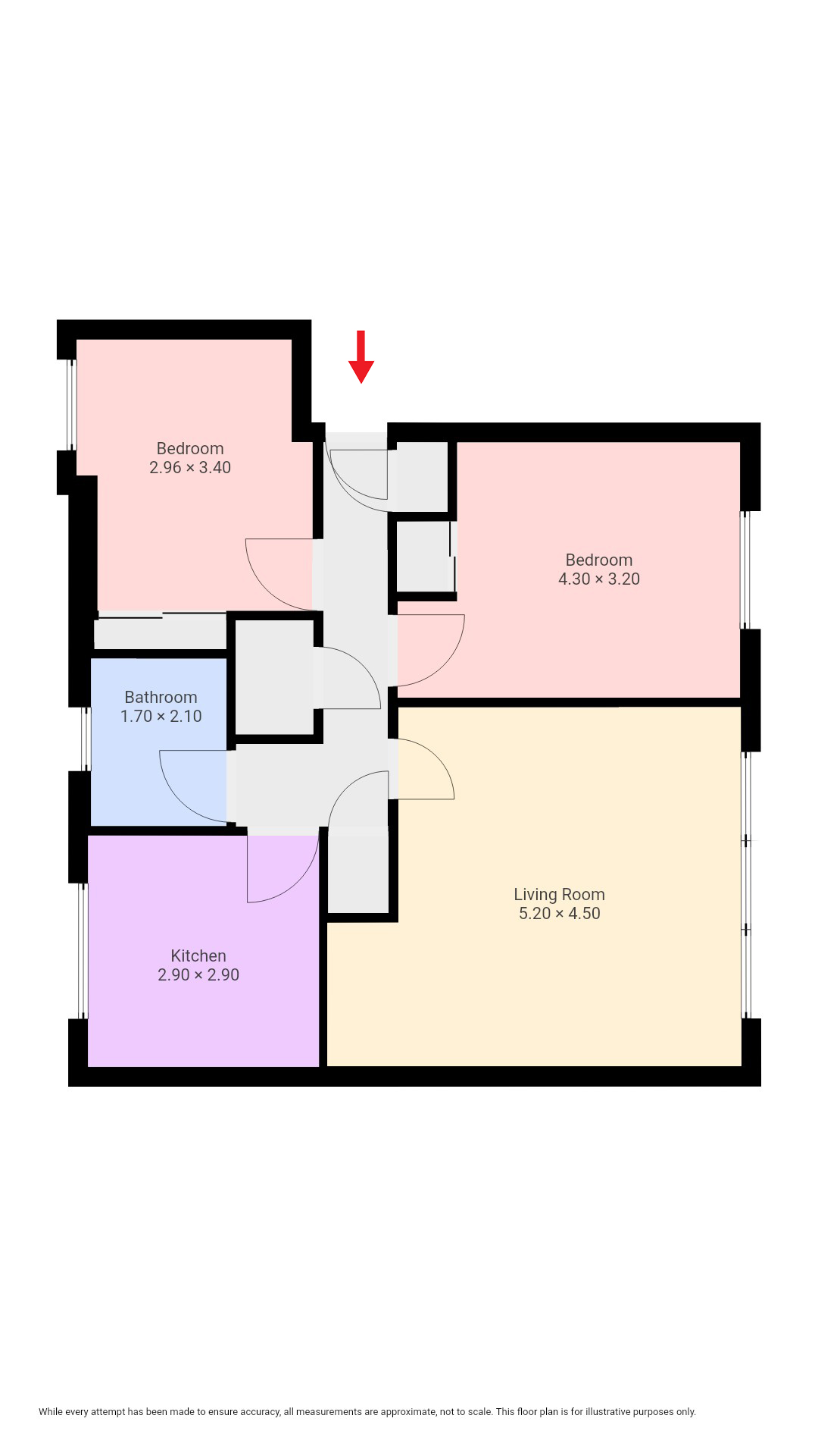 2/1 32 St Ninian Terrace, Glasgow floorplan