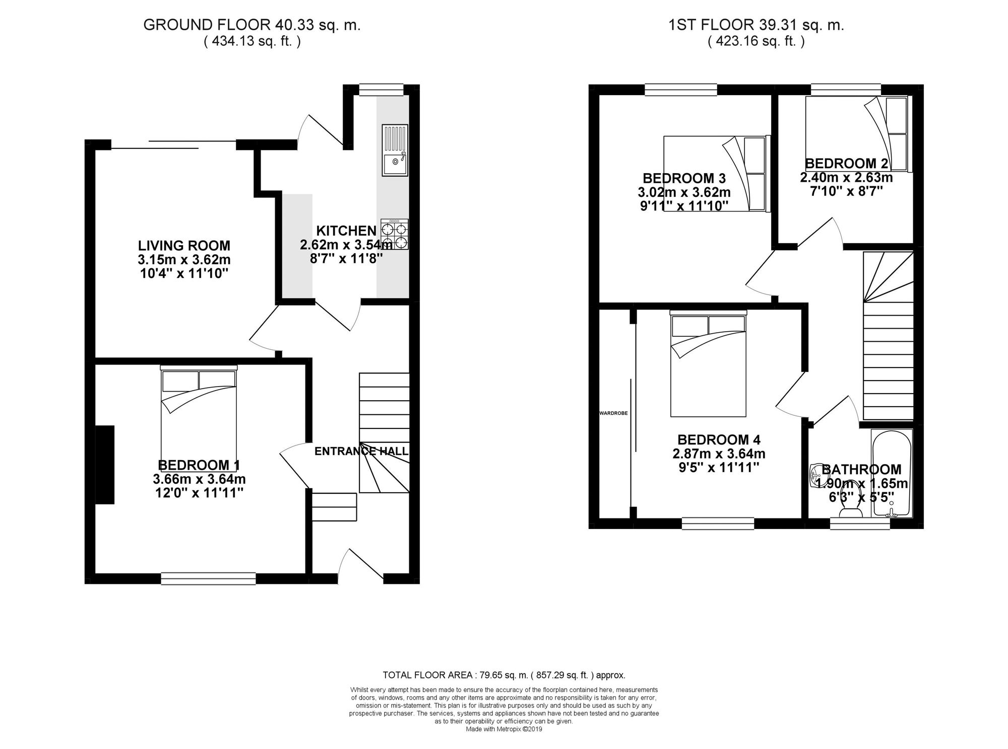 86 Coombe Road, Brighton floorplan