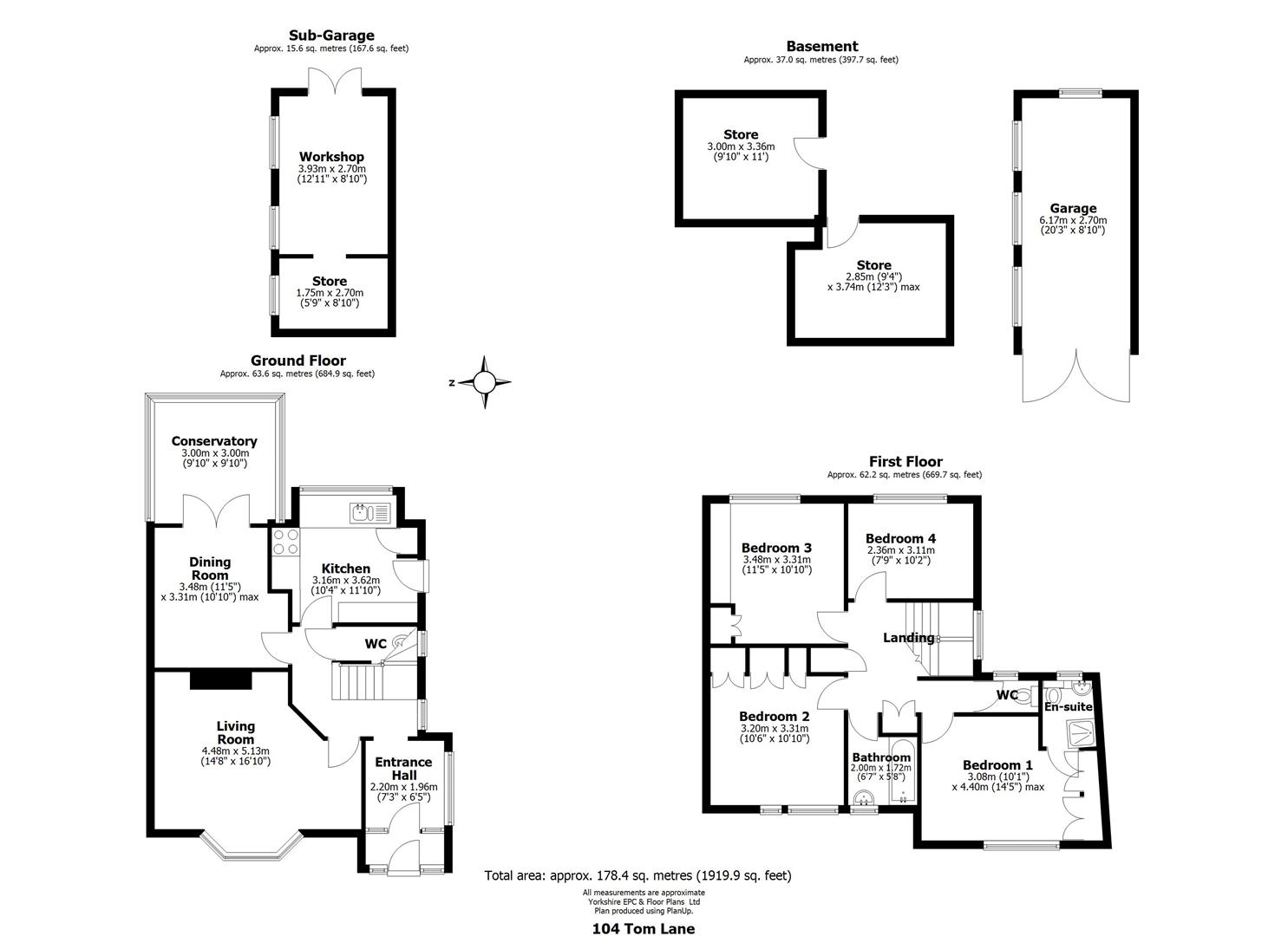 104, Tom Lane, Sheffield floorplan