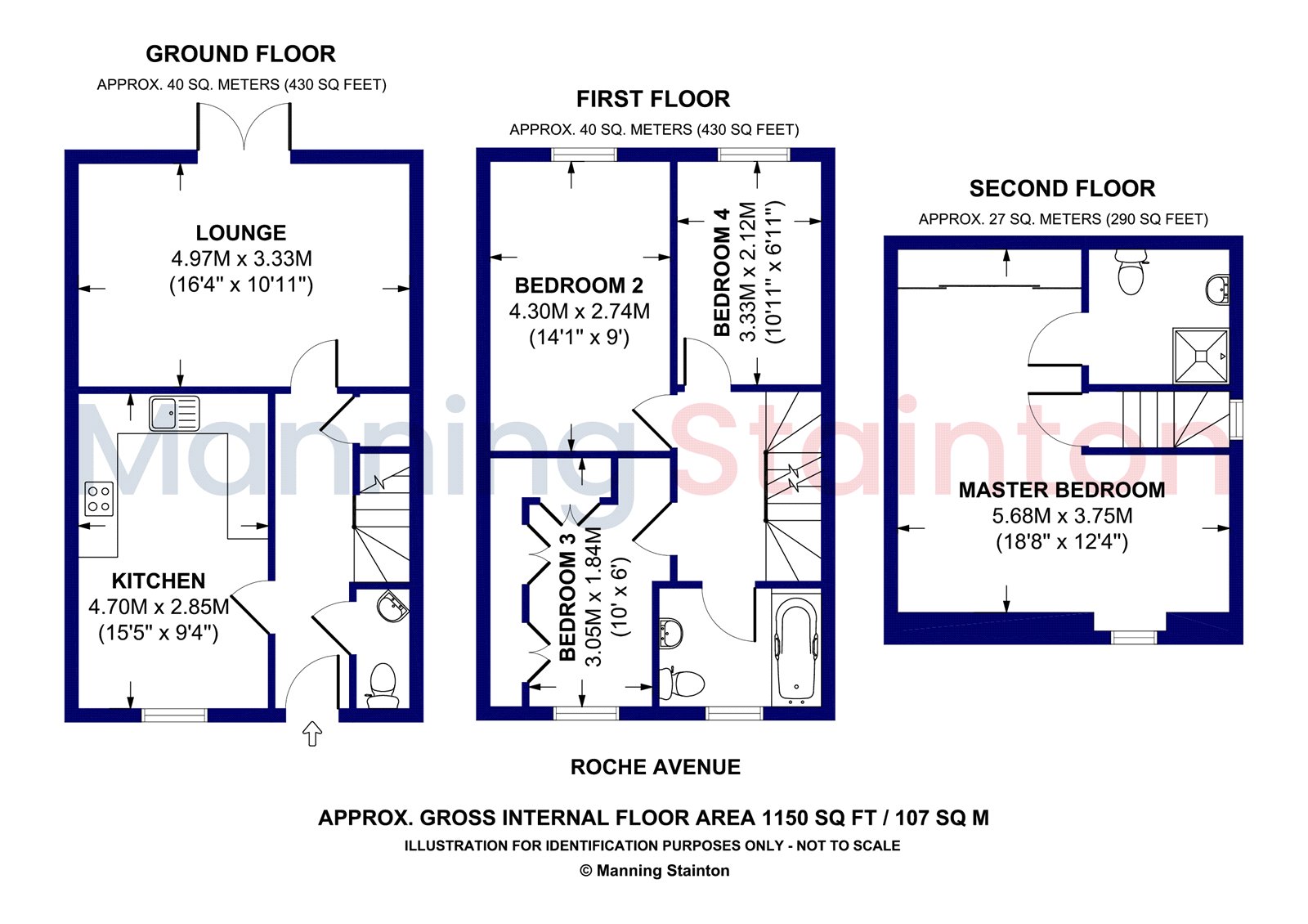 36, Roche Avenue, West Yorkshire floorplan