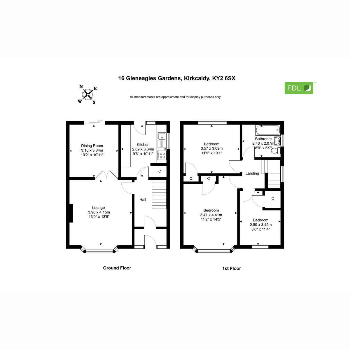 16, Gleneagles Gardens, Kirkcaldy floorplan