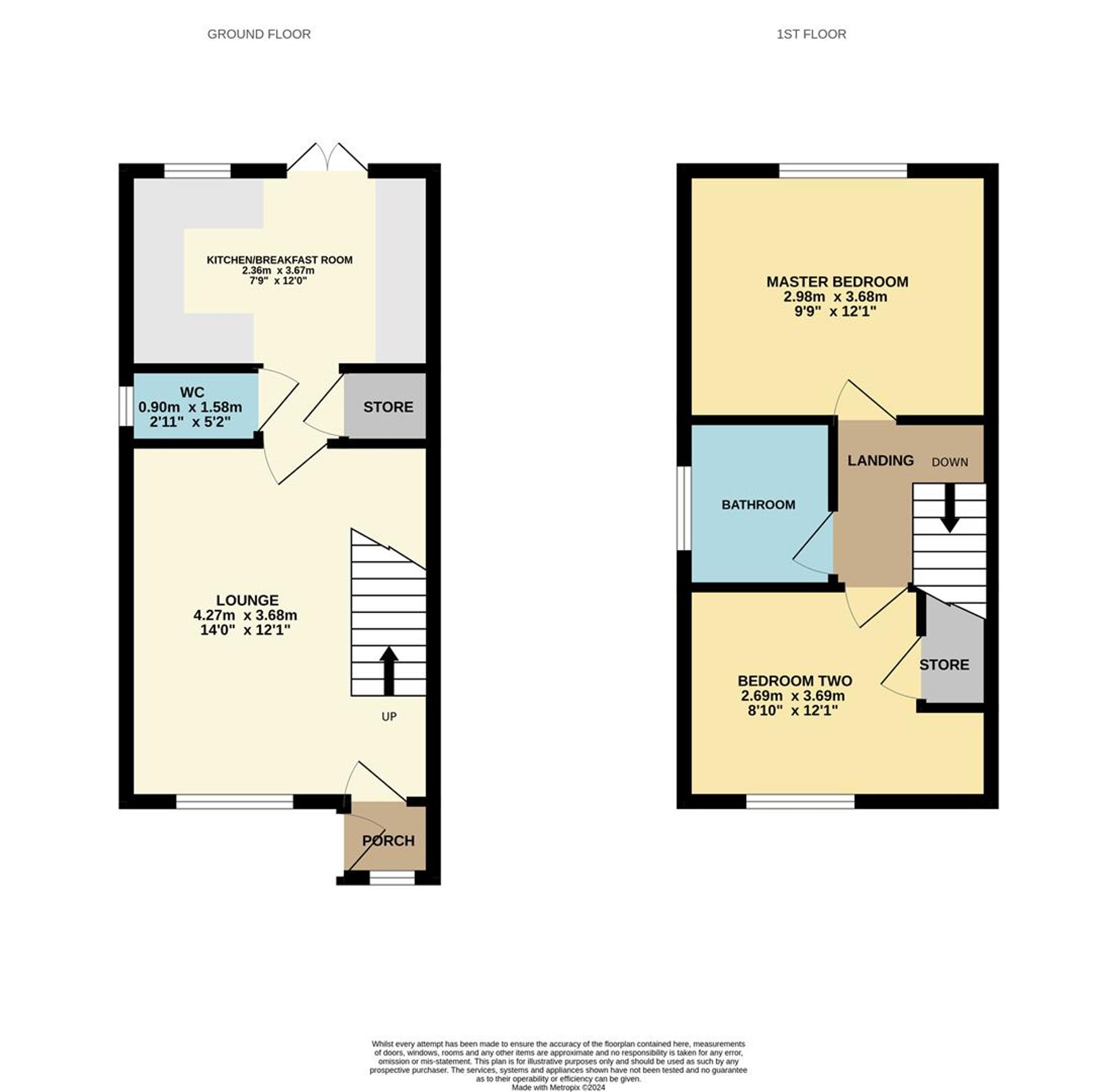 1 Blackberry Court, Chesterfield floorplan