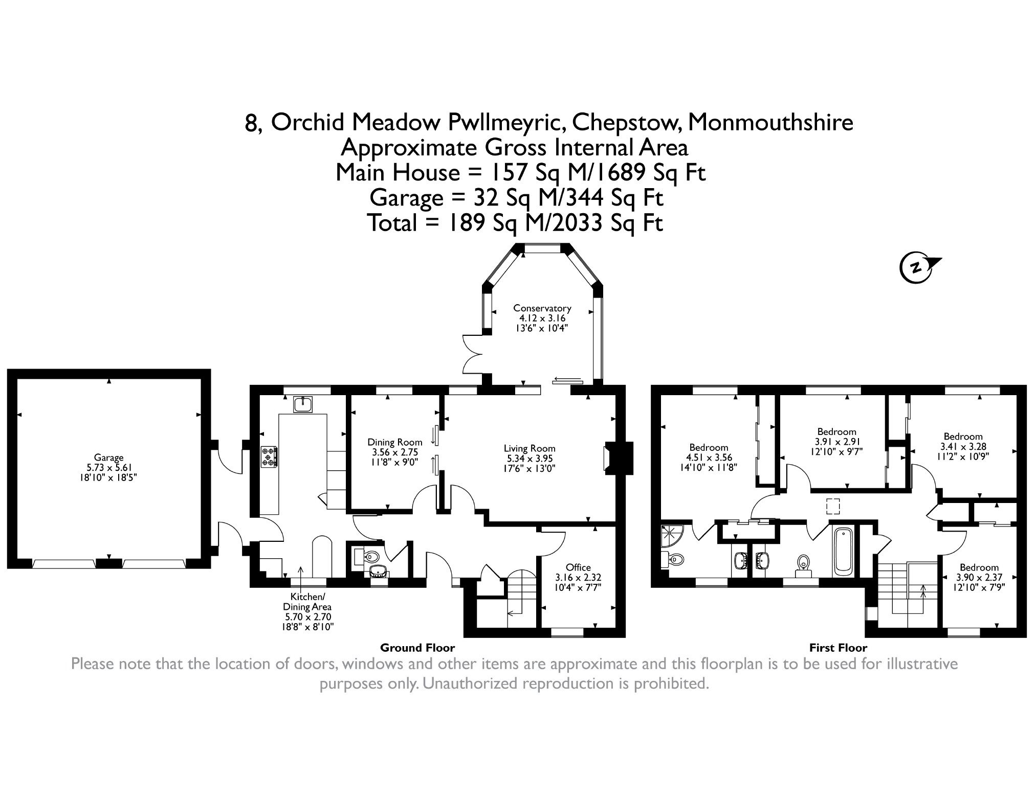 8, Orchid Meadow, Pwllmeyric, Chepstow floorplan