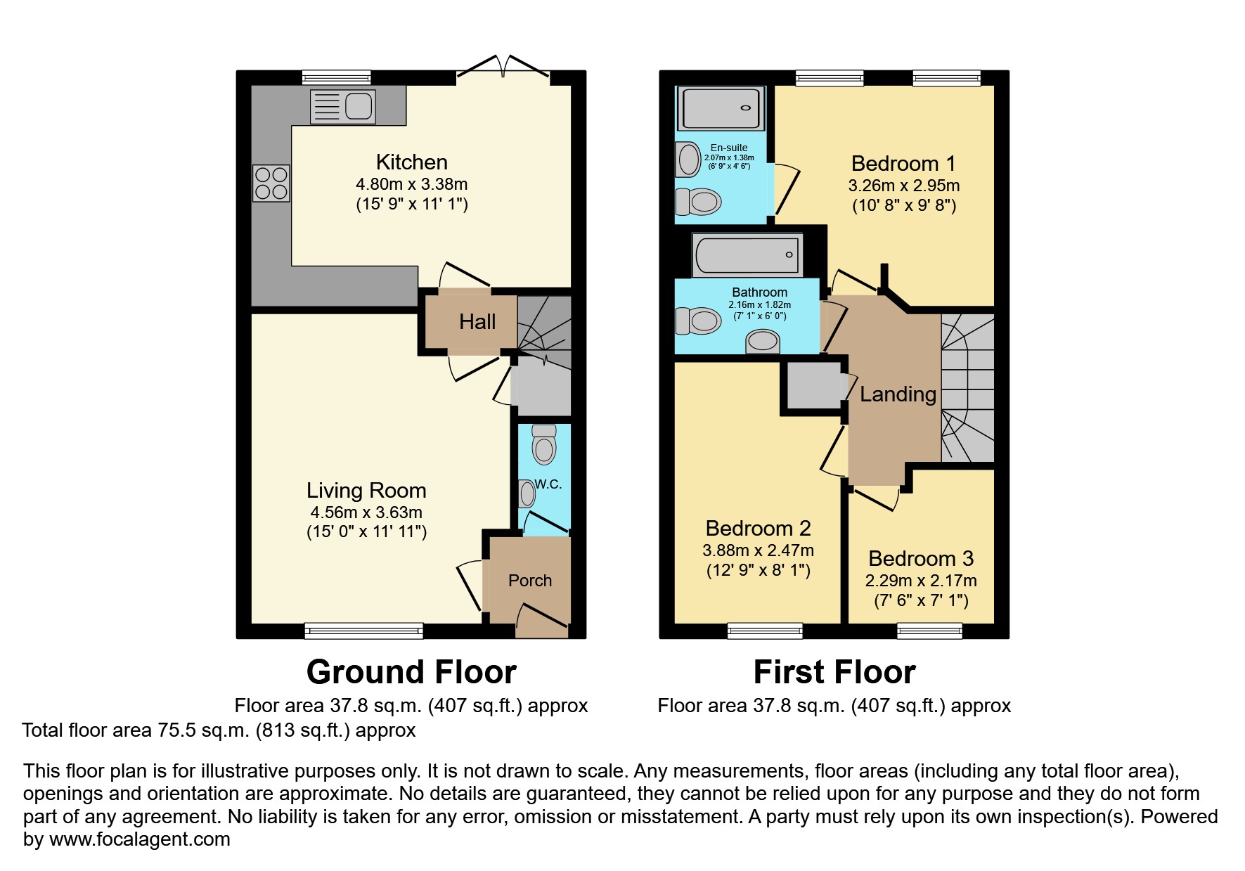 19, Rye Close, Pickering floorplan