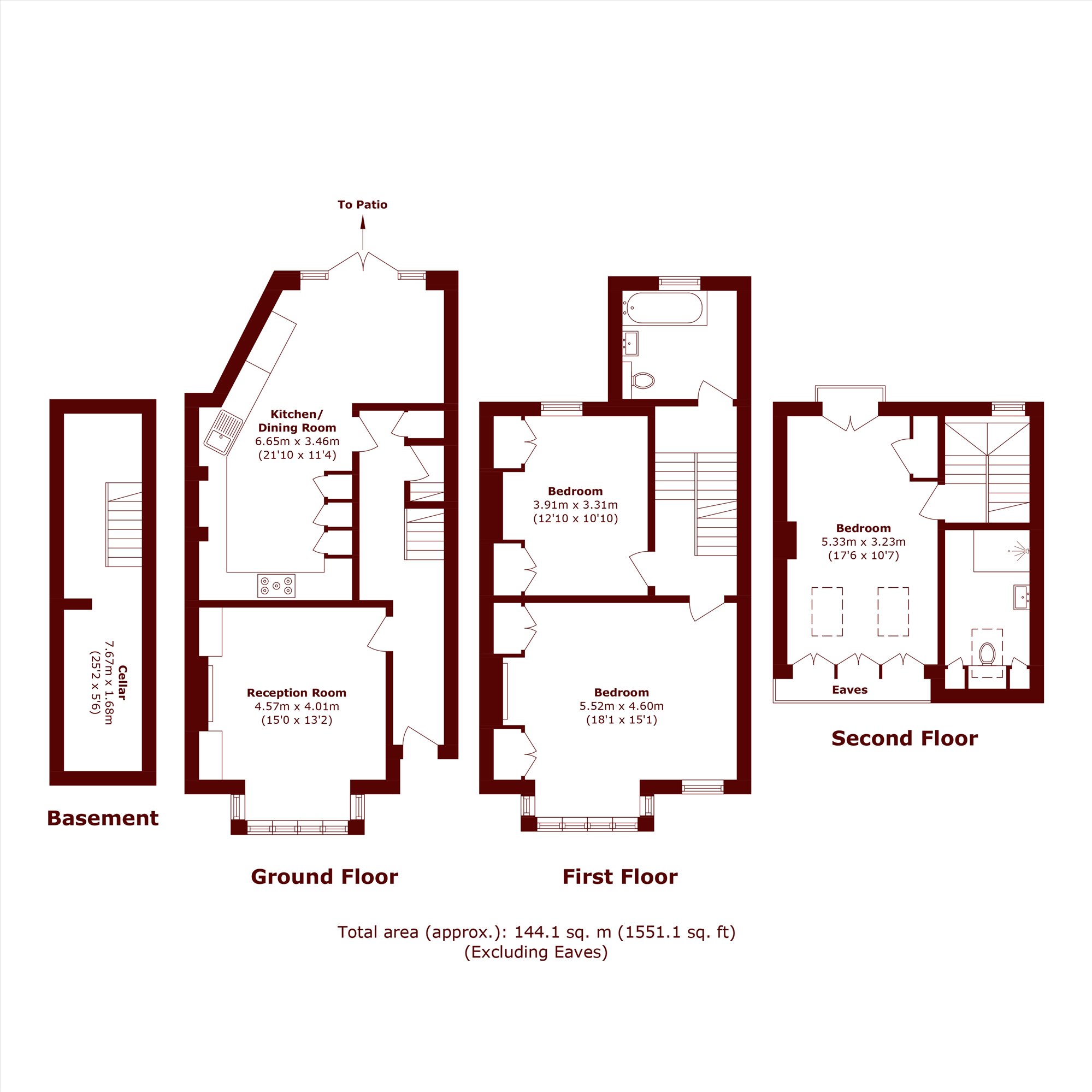 3, Fernhurst Road, London floorplan