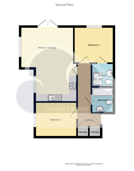 7, Bewick Croft, Coventry floorplan