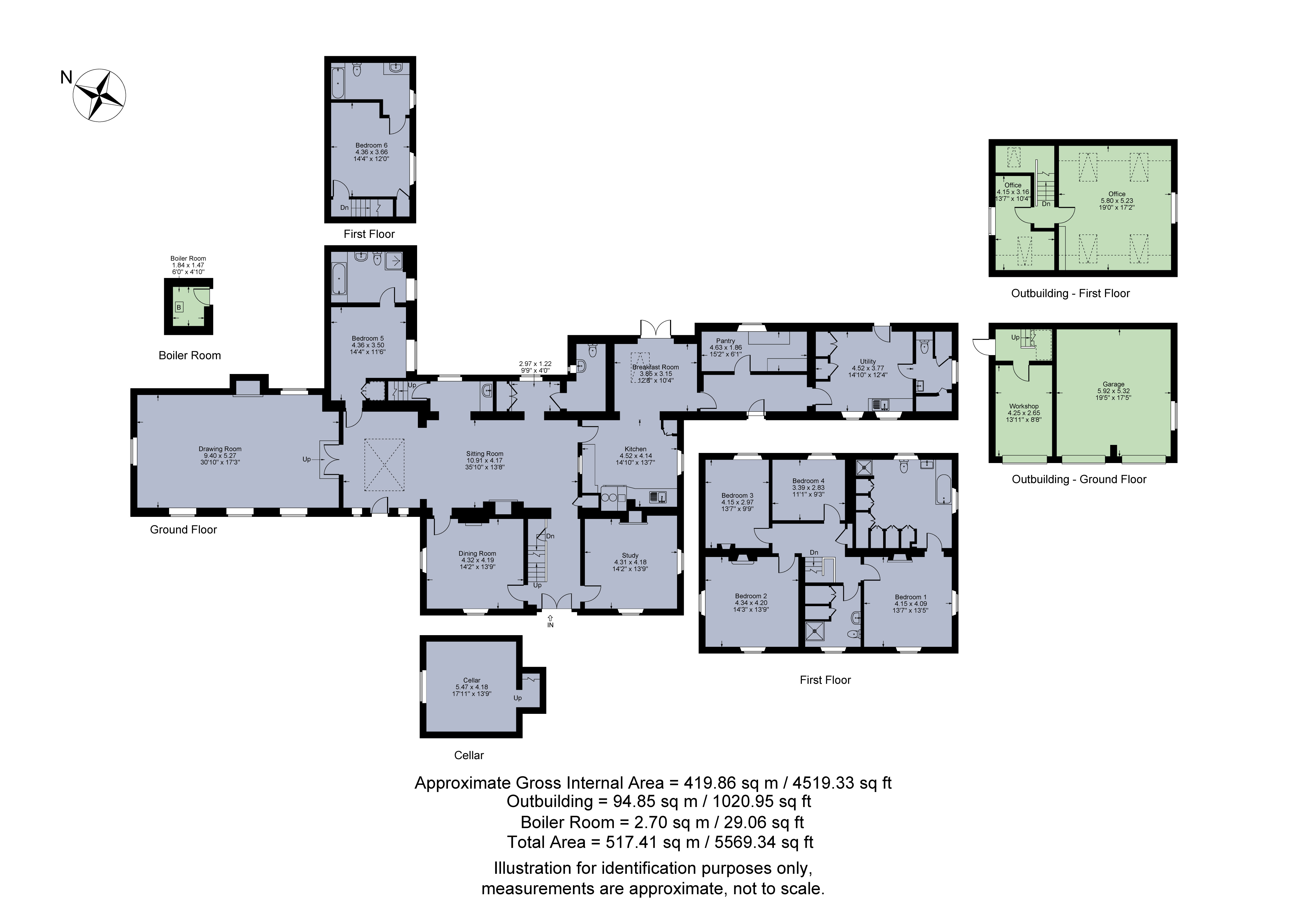 6 Bedrooms Detached house for sale in Blisworth, Northampton, Northamptonshire NN7