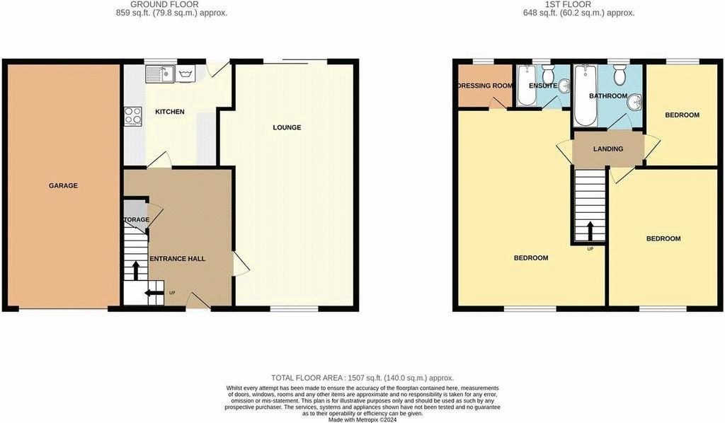 Berne Lea, Edgewell Road, Prudhoe floorplan
