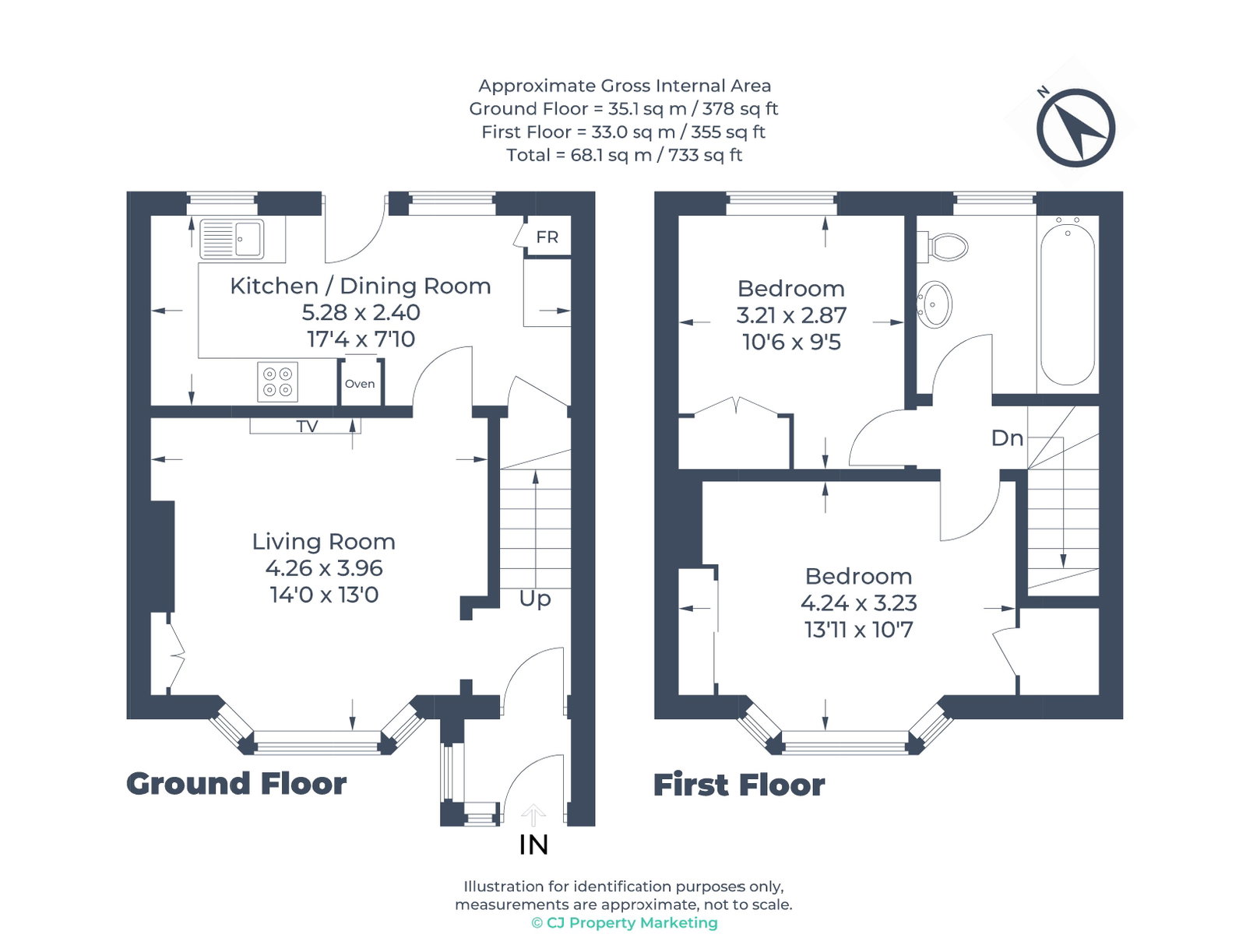 4, Northfields, Dunstable floorplan
