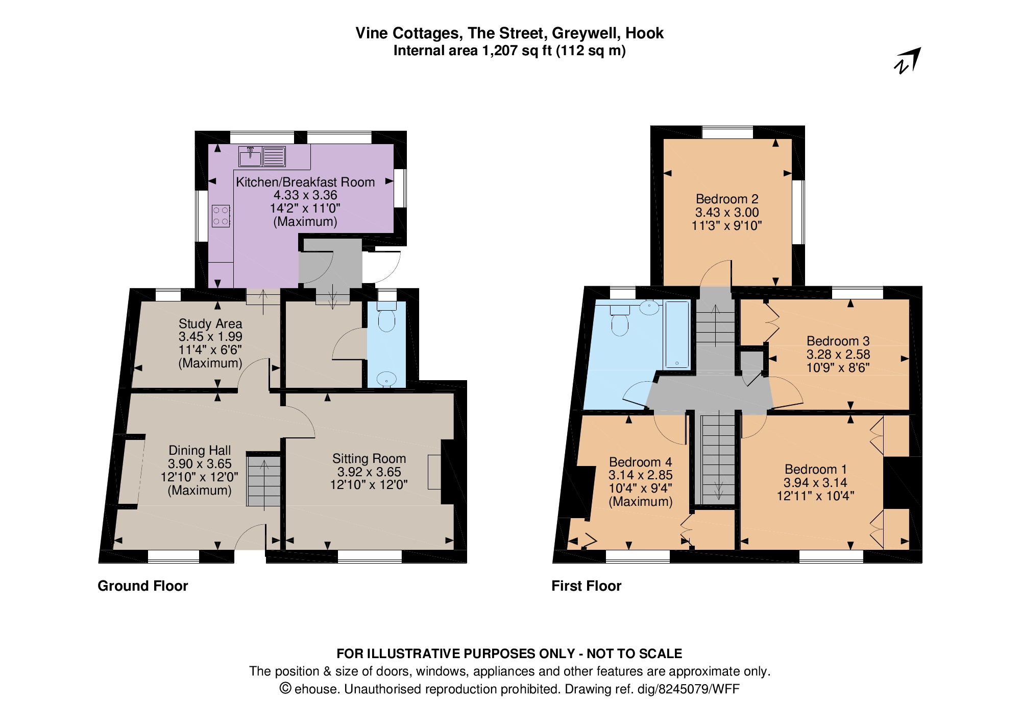 4 Bedrooms Terraced house for sale in Vine Cottages, The Street, Greywell, Hook RG29