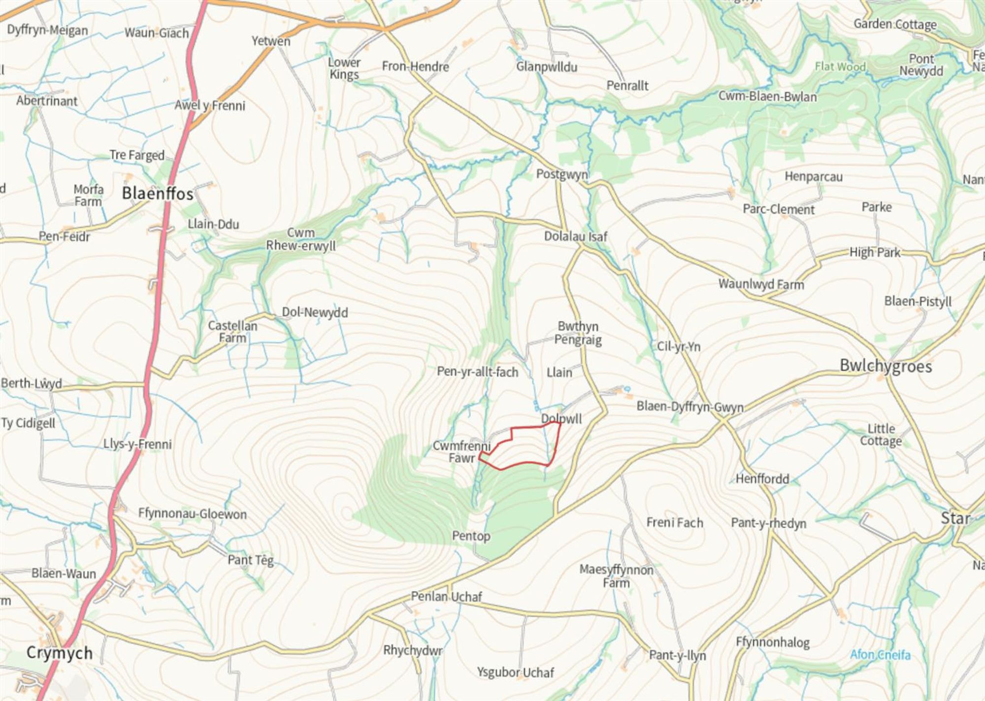 Land Formerly part of, Dolpwll, Boncath floorplan