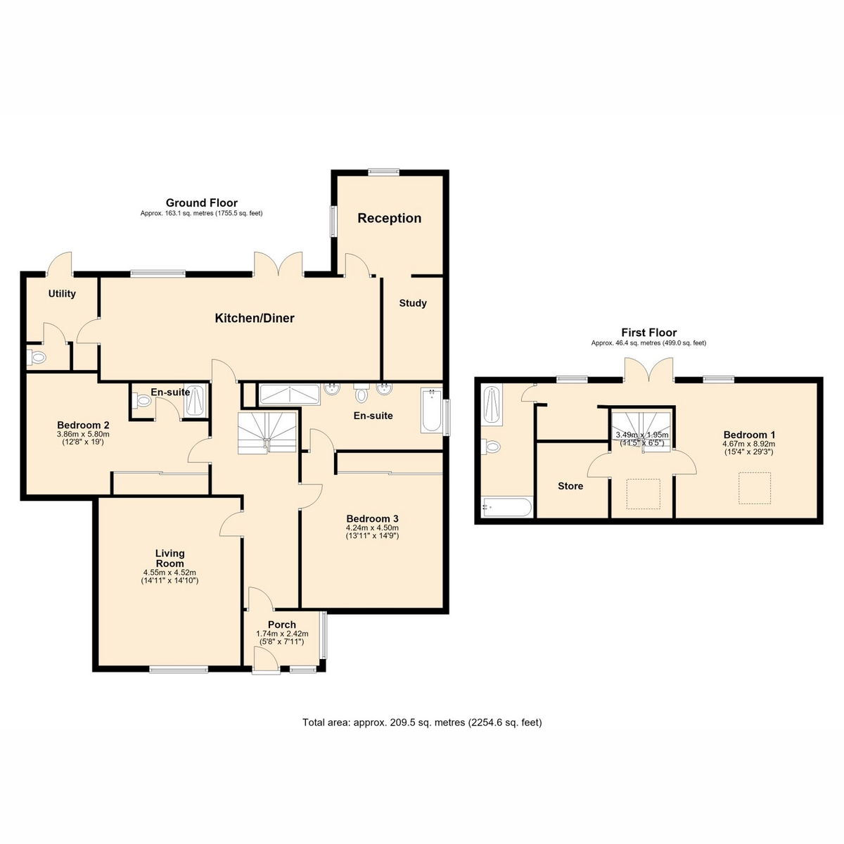 10, Birch Road, Lympstone floorplan